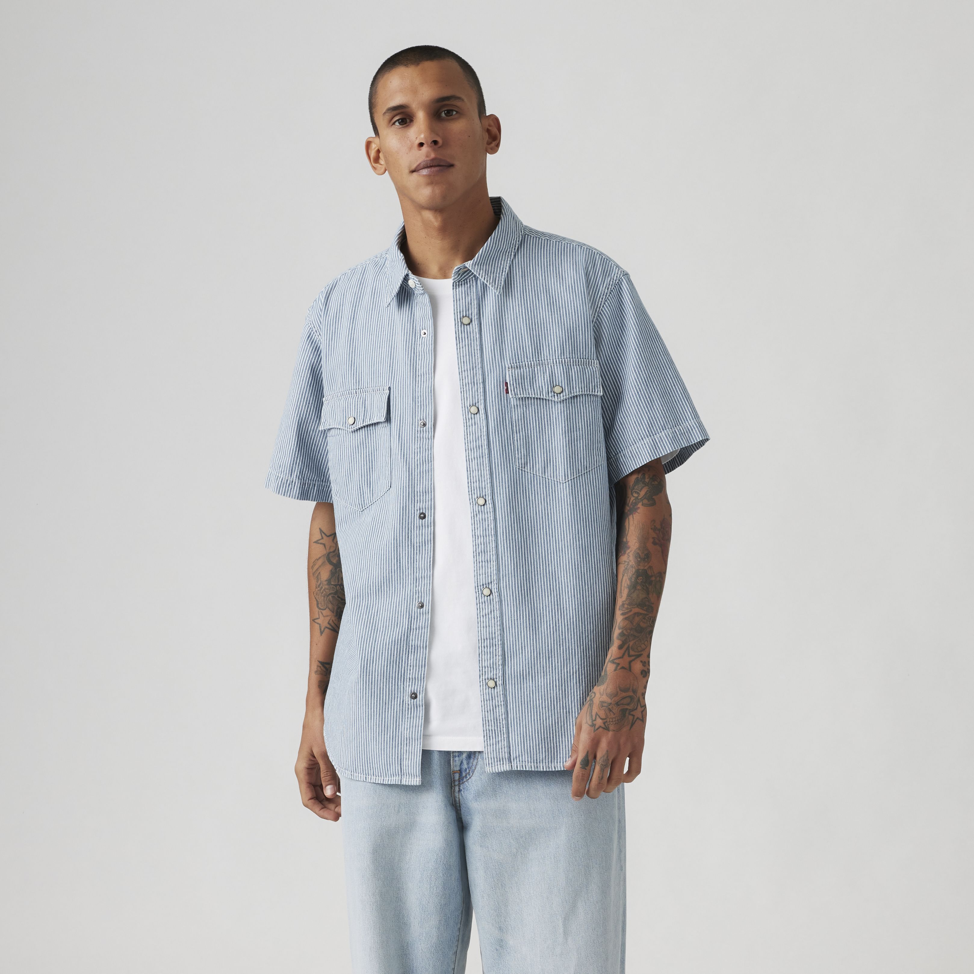Short Sleeve Relaxed Fit Western Shirt 3