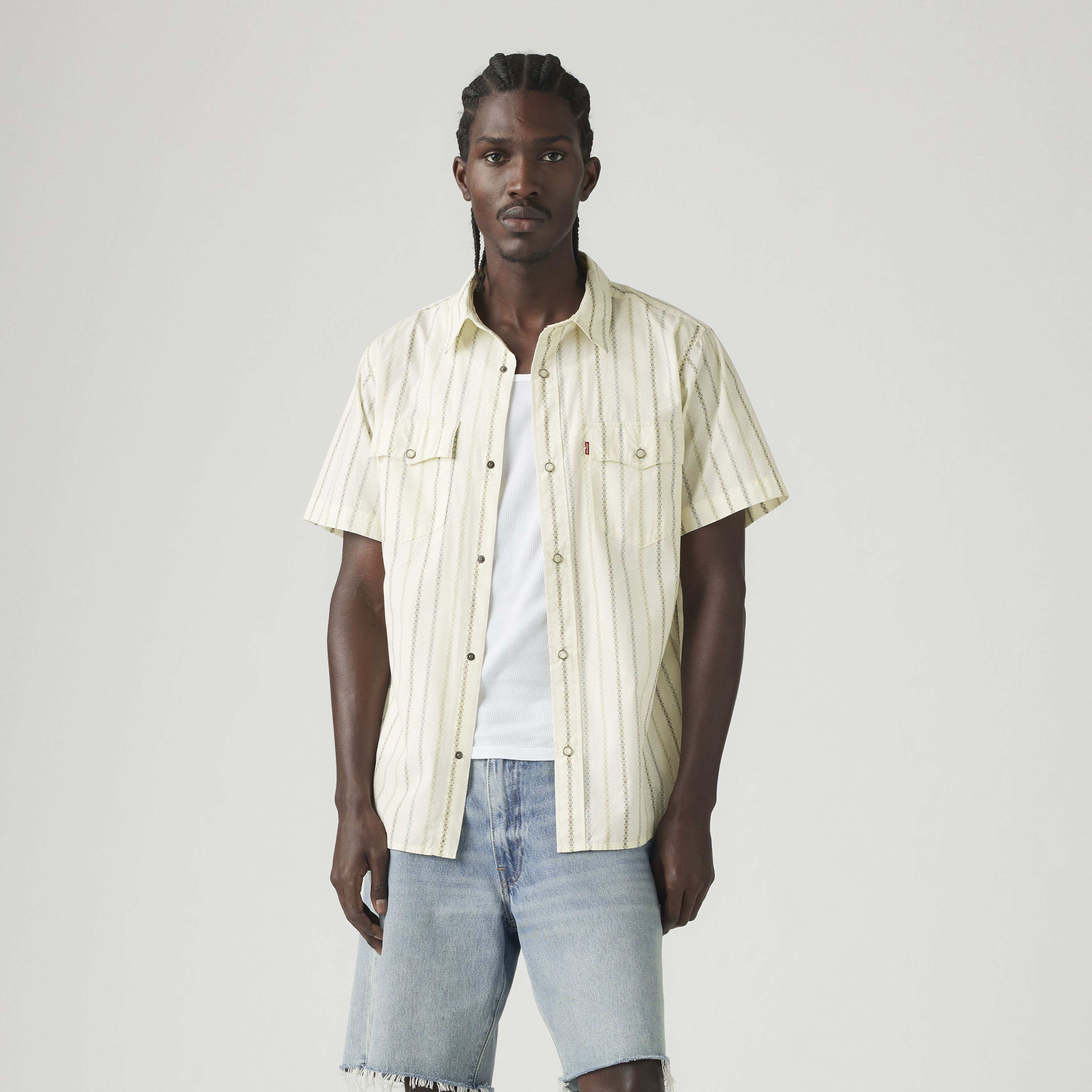 Short Sleeve Relaxed Fit Western Shirt 3