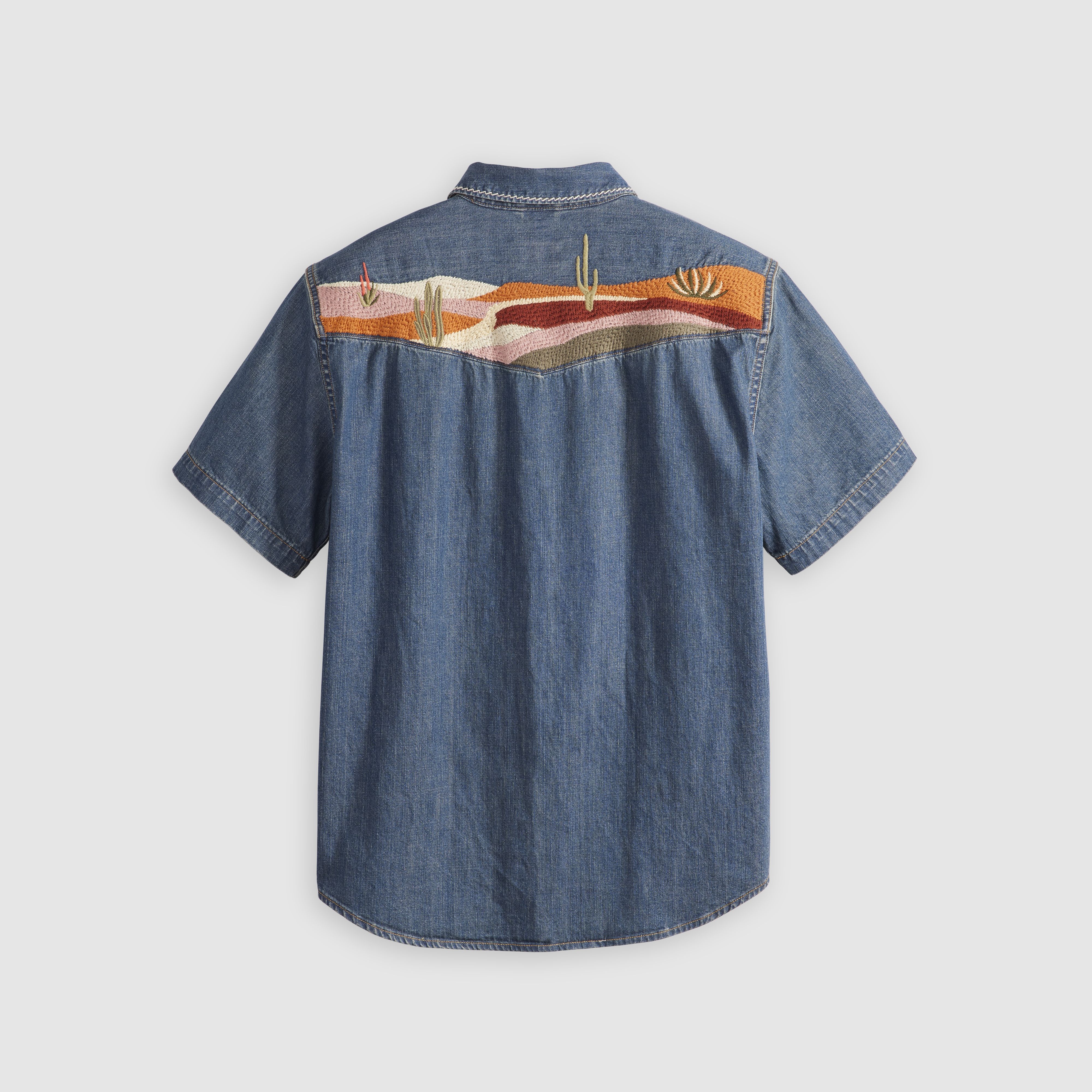 Short Sleeve Relaxed Fit Western Shirt 6