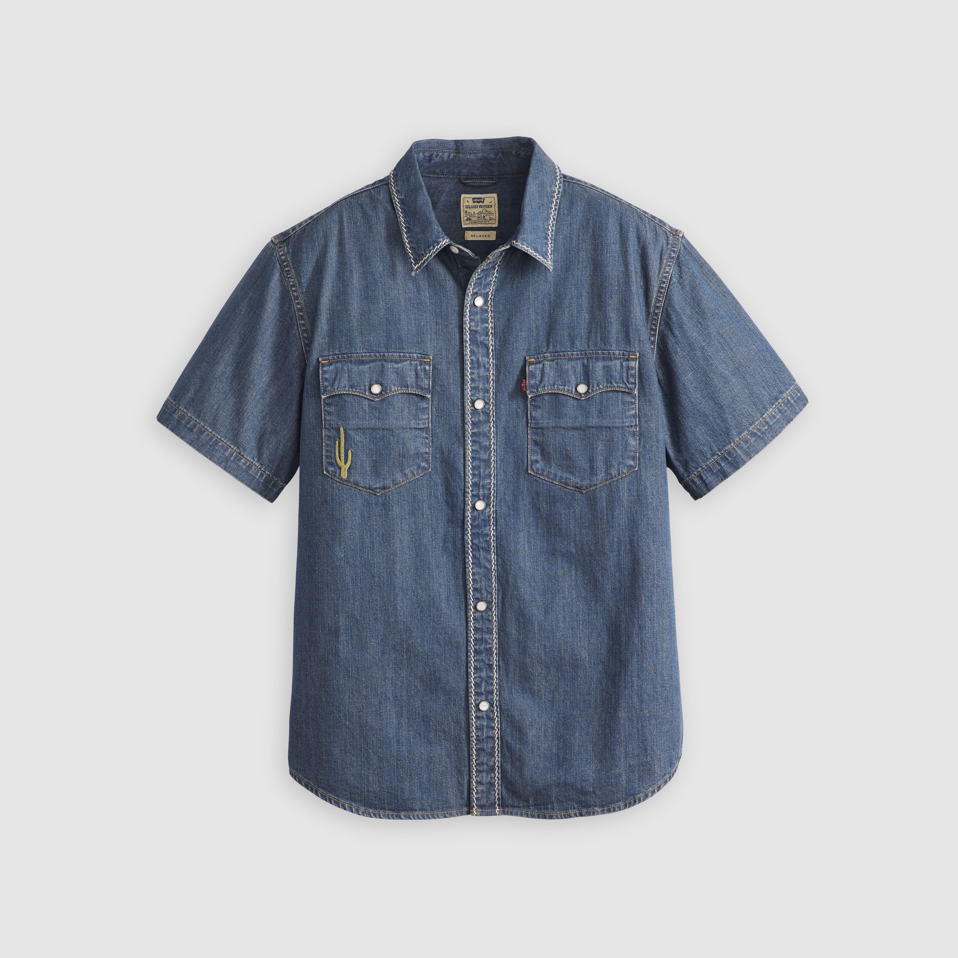 Short Sleeve Relaxed Fit Western Shirt 5