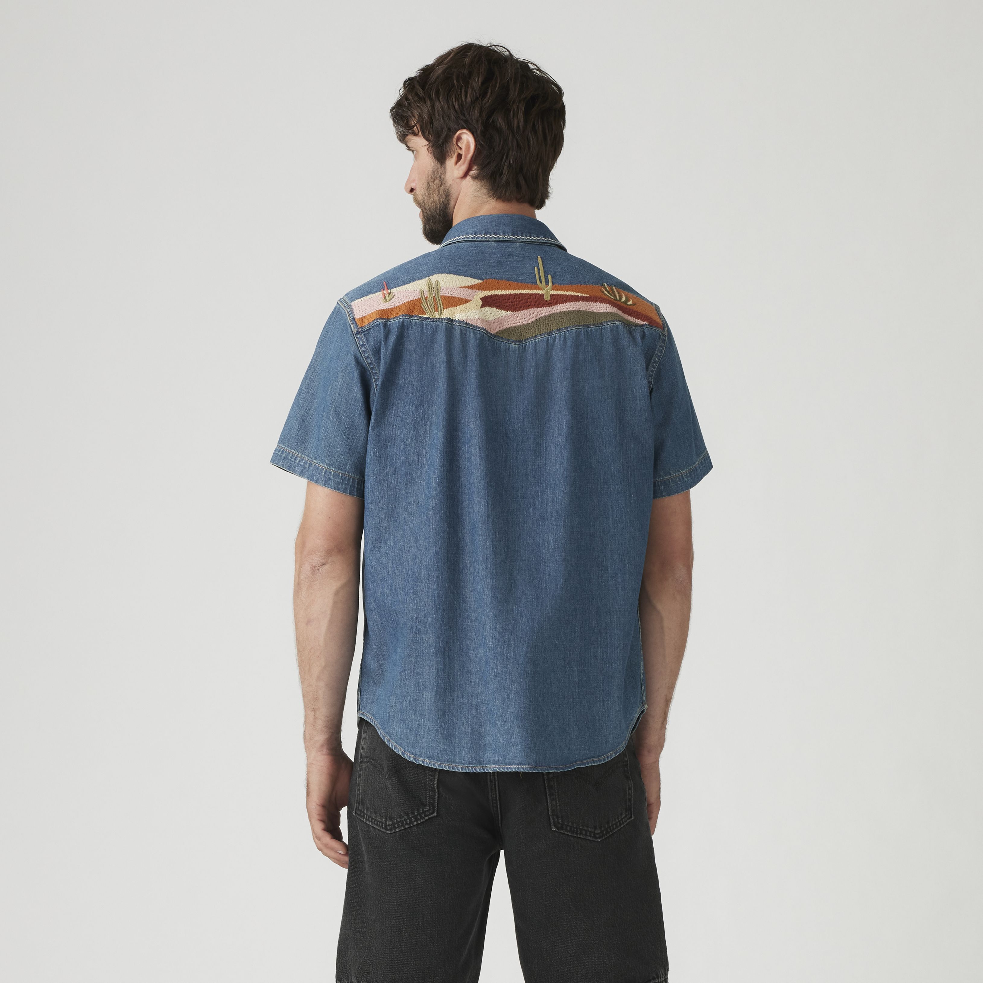 Short Sleeve Relaxed Fit Western Shirt 4