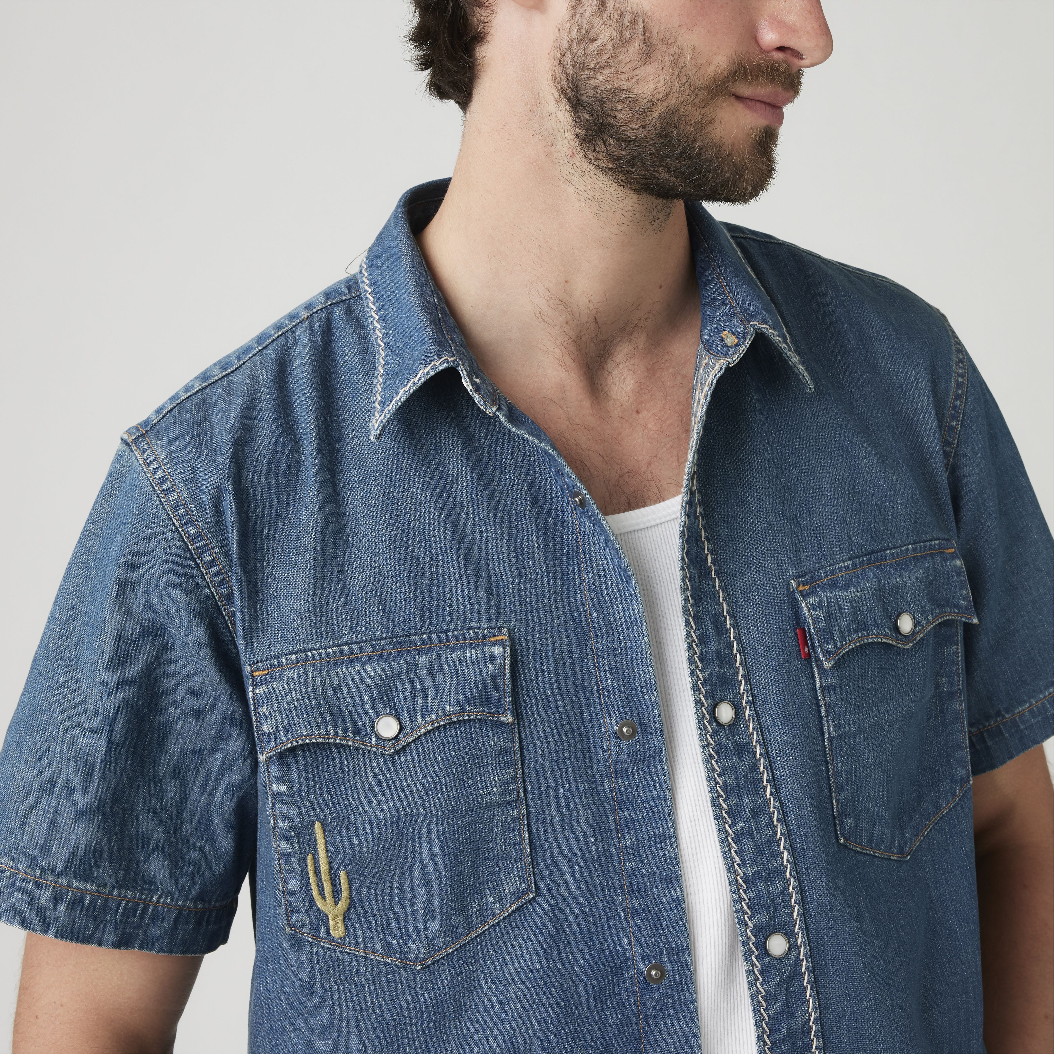 Short Sleeve Relaxed Fit Western Shirt 2