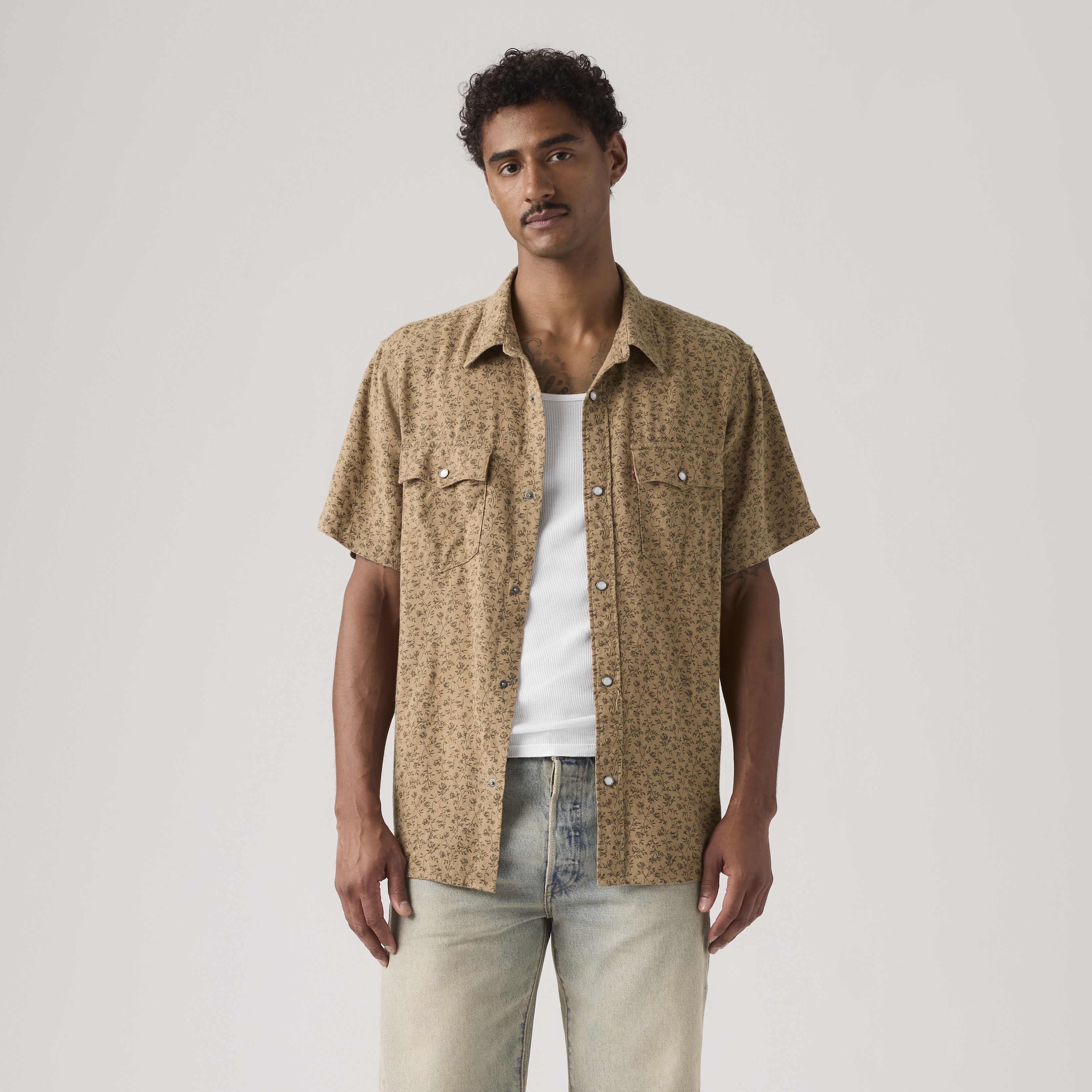 Western Shirt comoda con manica corta 3