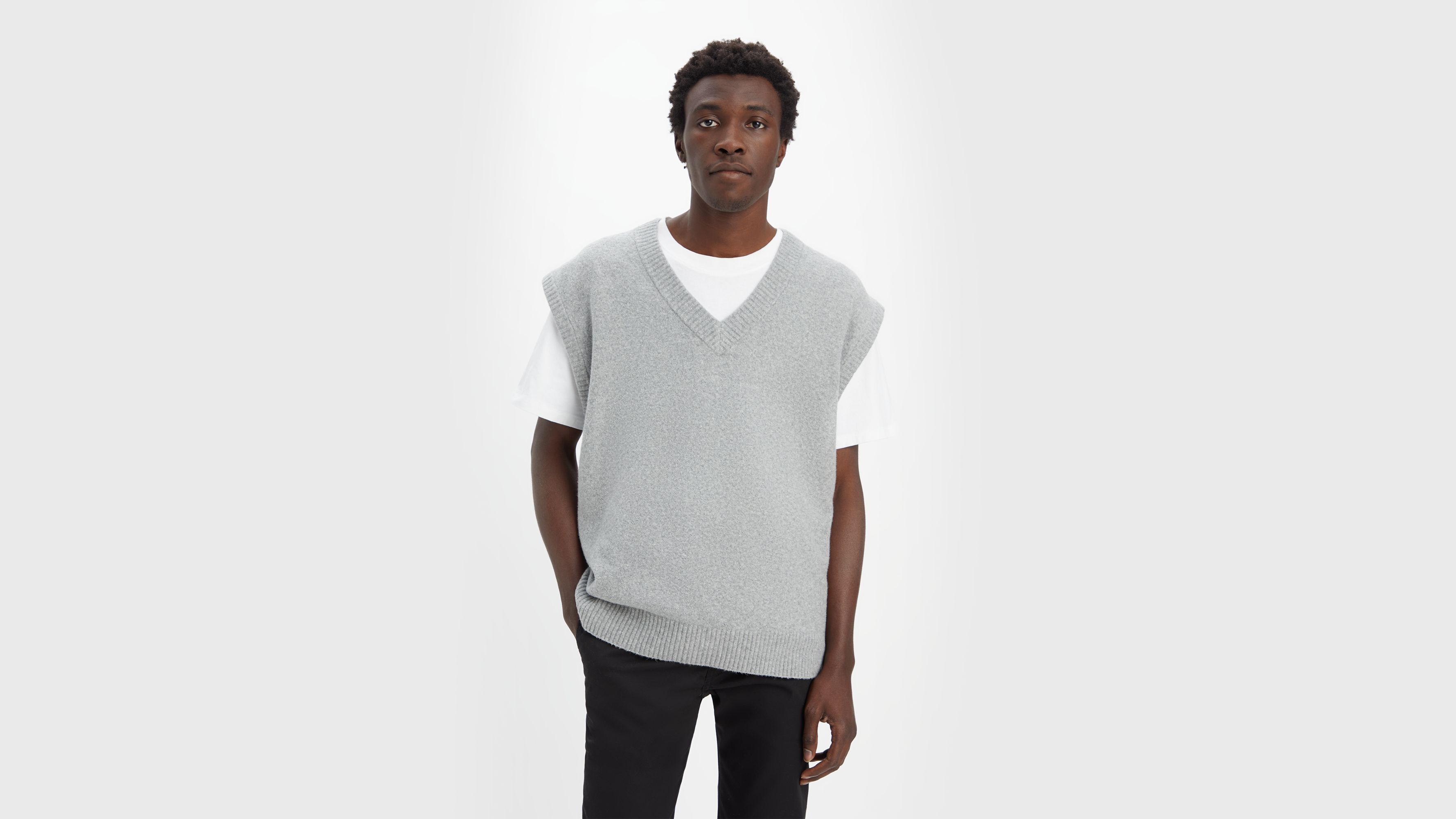 Loose Sweater Vest 1