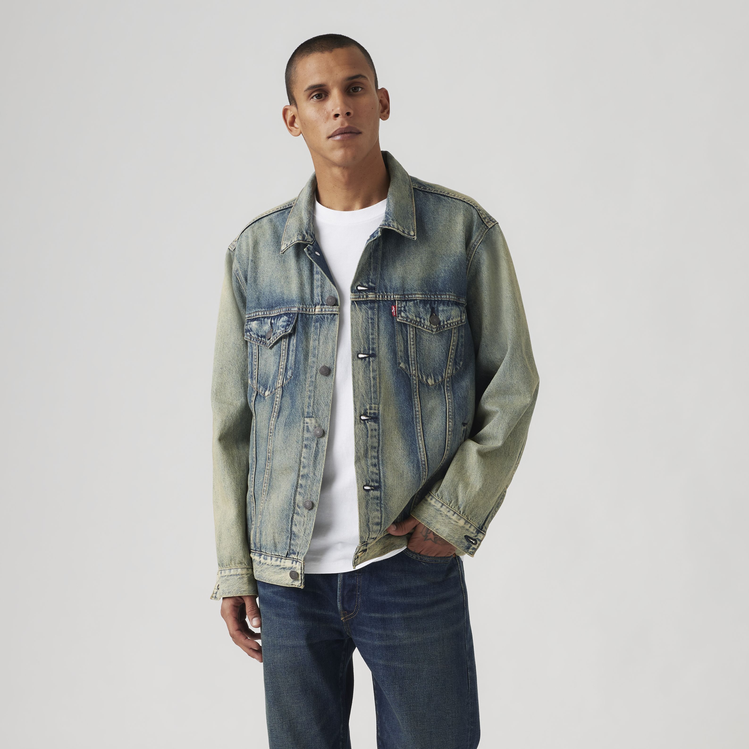Lightweight Relaxed Fit Trucker Jacket 3