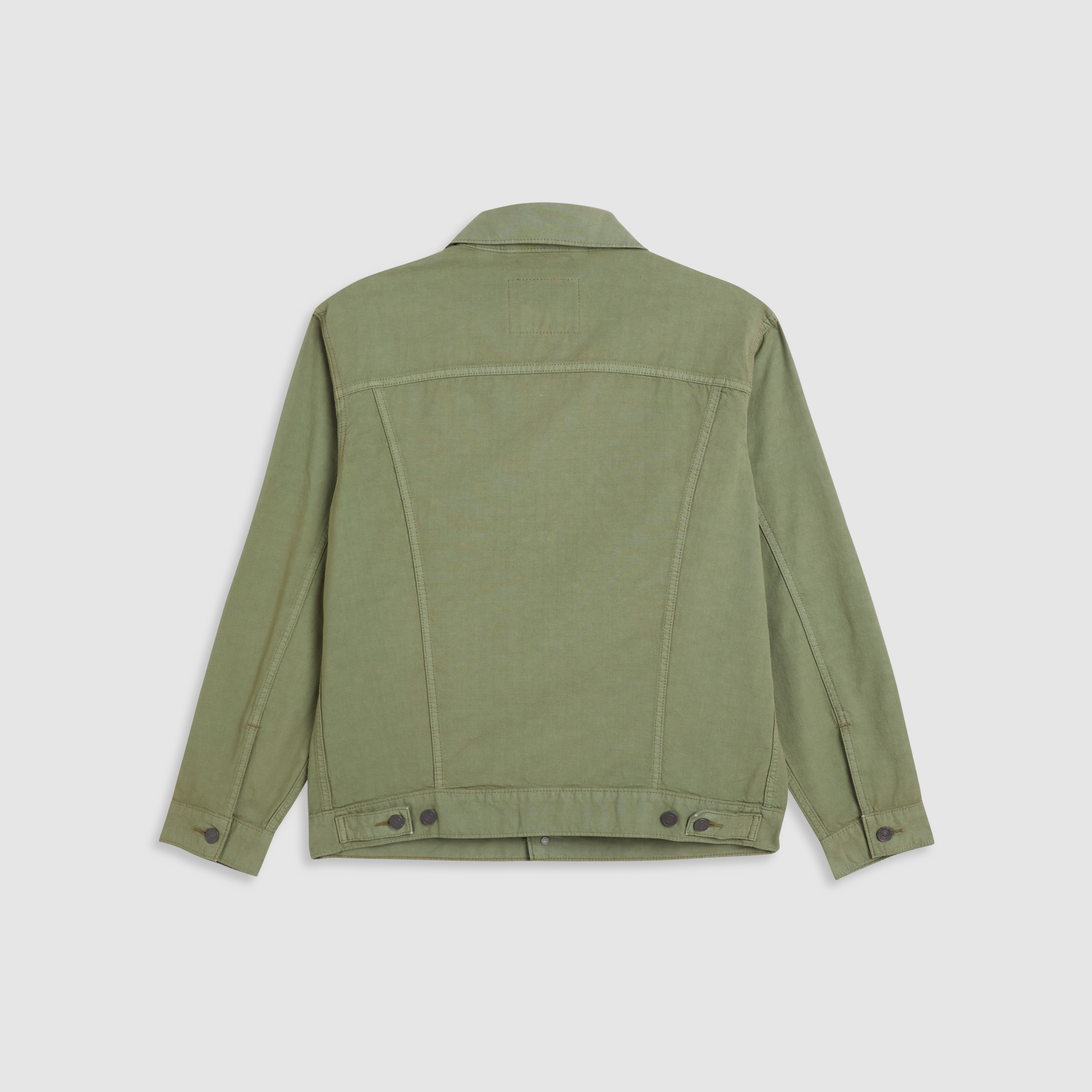 Relaxed Fit Cotton Linen Trucker Jacket 6