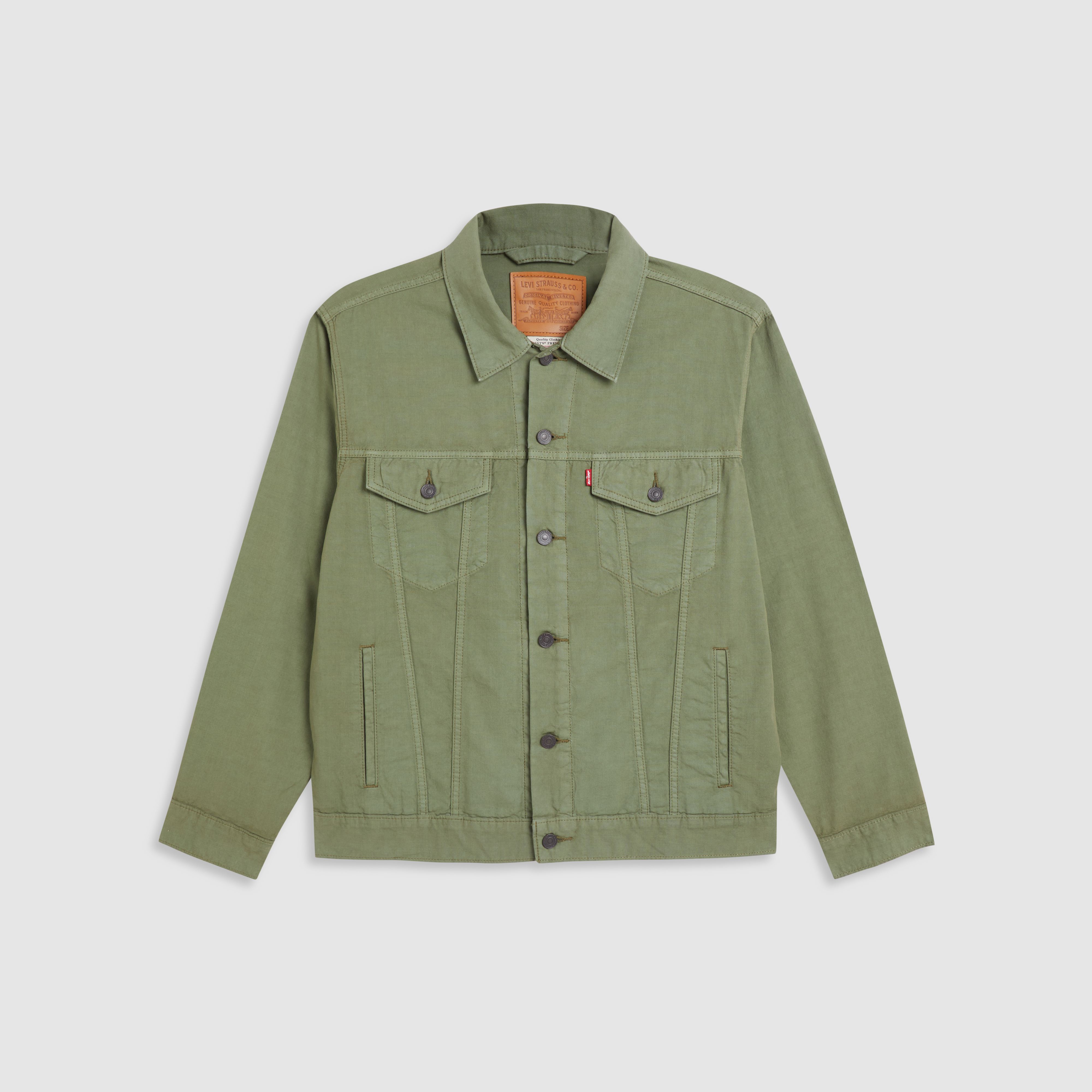 Relaxed Fit Cotton Linen Trucker Jacket 1