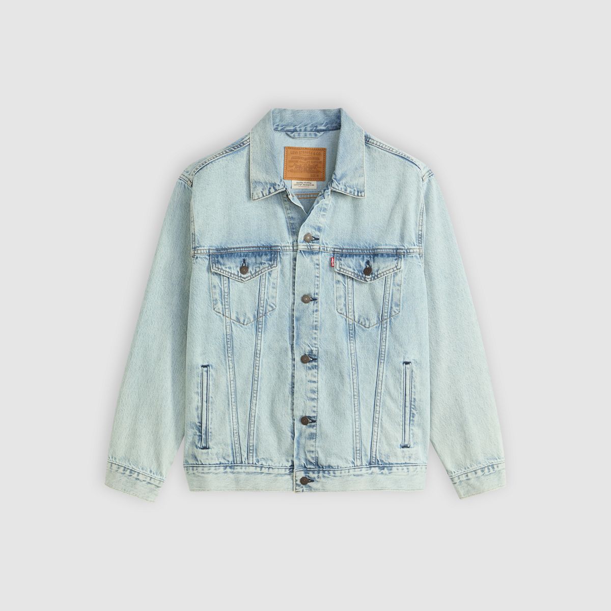 Relaxed Thermodapt Trucker Jacket — Brightside - Light Wash