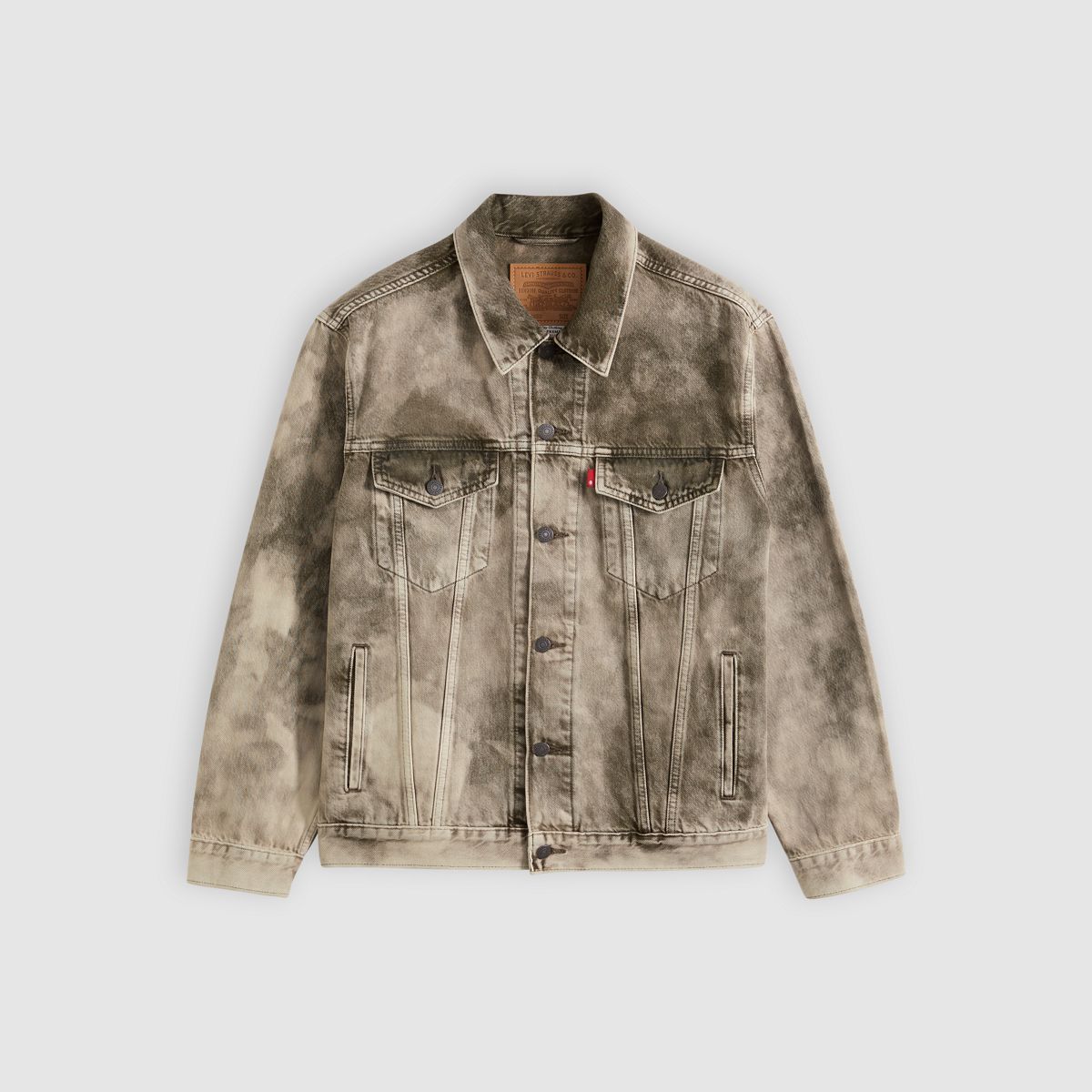 Relaxed Trucker Jacket — Camo Avenue T - Green