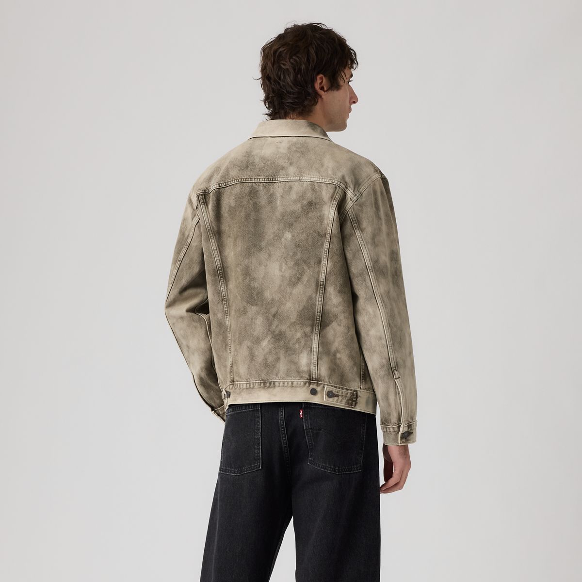 Relaxed Trucker Jacket — Camo Avenue T - Green