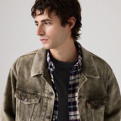 Relaxed Trucker Jacket — Camo Avenue T - Green 2