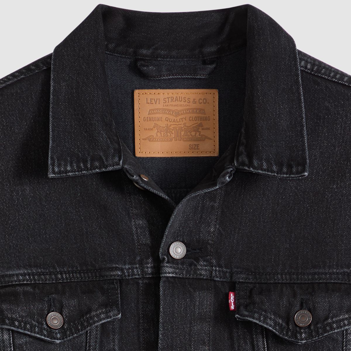 Relaxed Type III Trucker Jacket — At Midnight T - Black