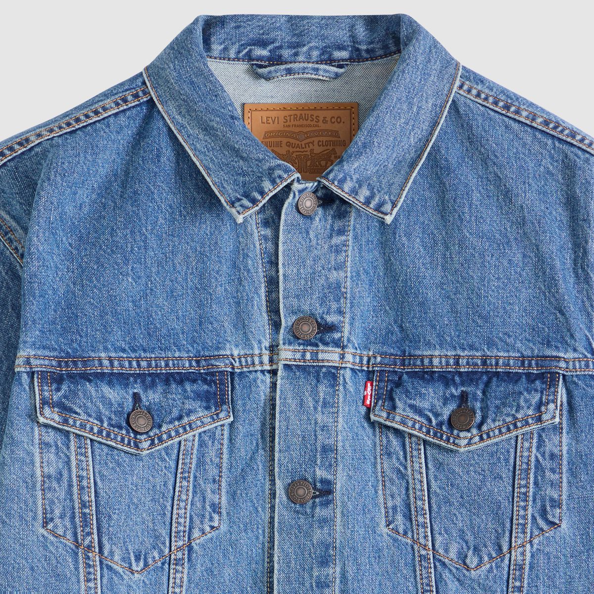 Relaxed Type III Trucker Jacket — Washed Away T - Blue