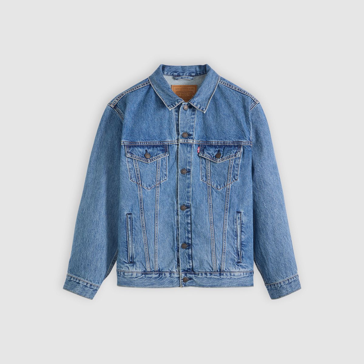 Relaxed Type III Trucker Jacket — Washed Away T - Blue
