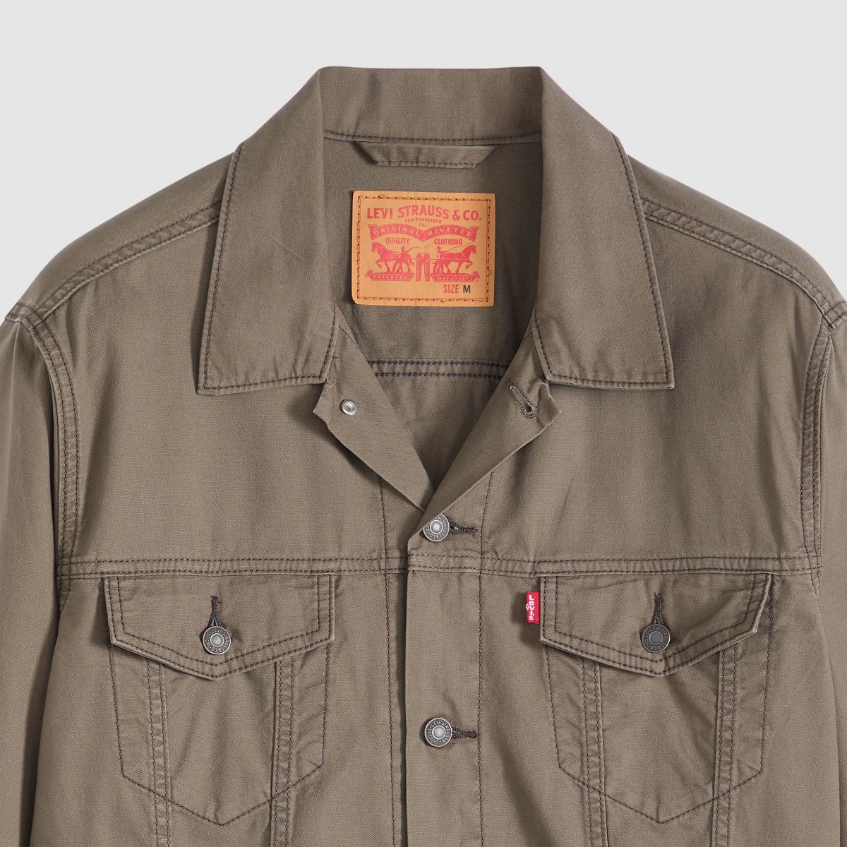 Relaxed Trucker Jacket — Maitake Brown - Brown