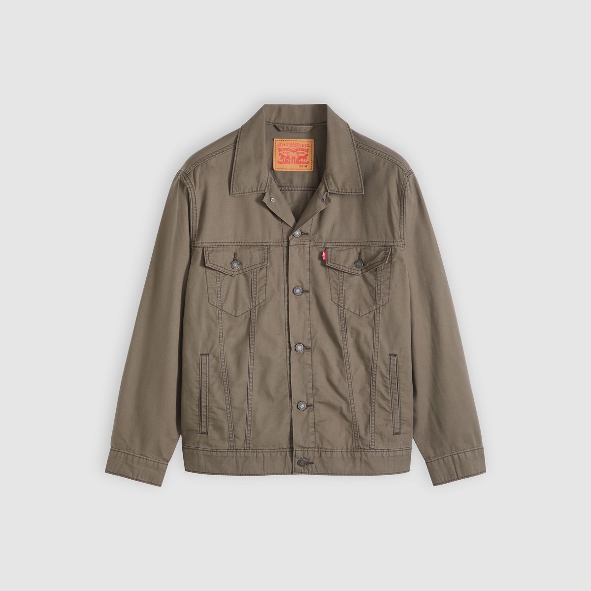 Relaxed Trucker Jacket — Maitake Brown - Brown