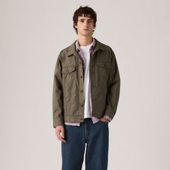 Relaxed Trucker Jacket — Maitake Brown - Brown 3