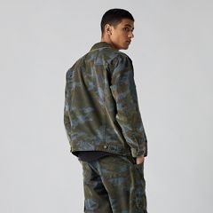 Relaxed Type III Trucker Jacket — Brady Camo Multi Teal - Grey 4