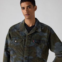 Relaxed Type III Trucker Jacket — Brady Camo Multi Teal - Grey 2