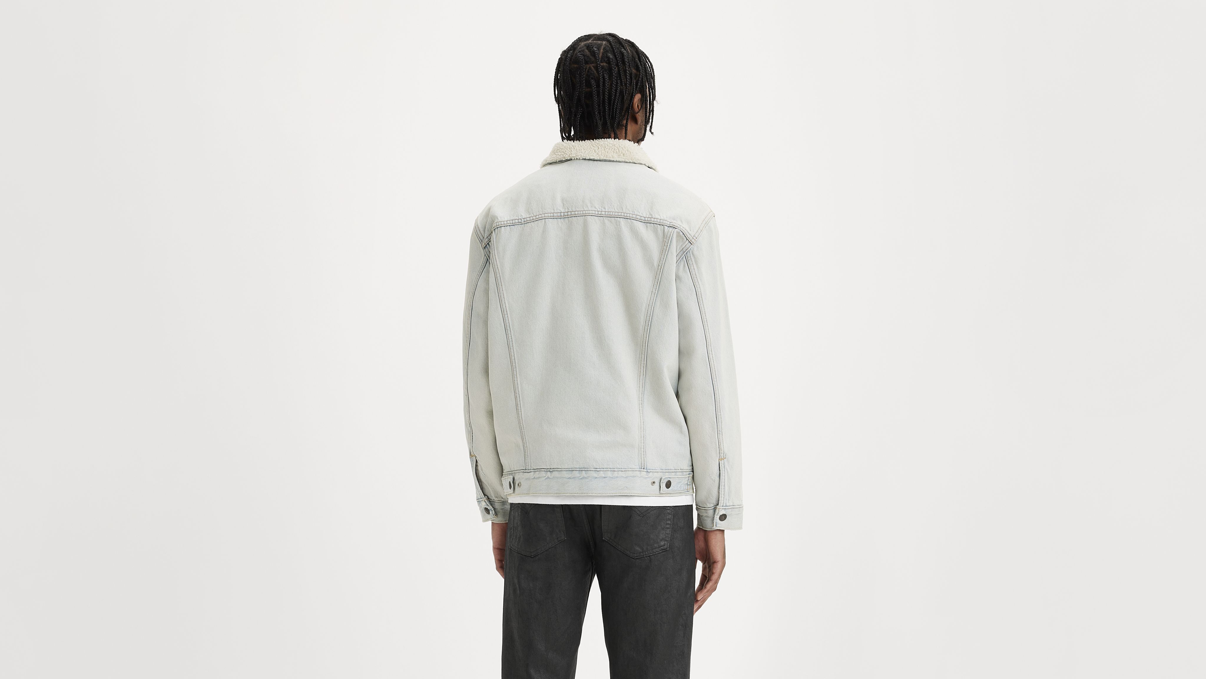 Relaxed Fit Sherpa Trucker Jacket - Light Wash | Levi's® US