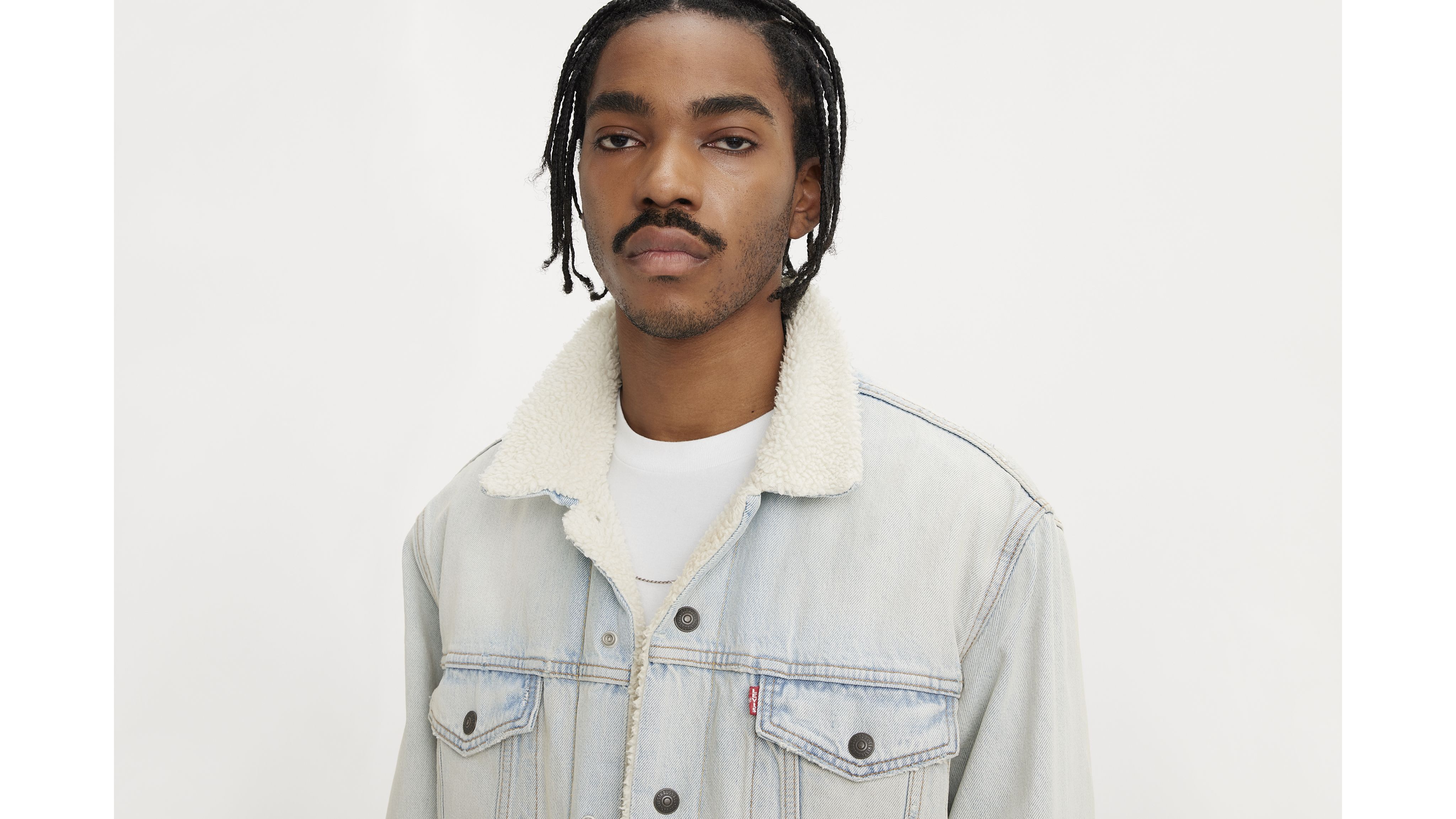 Relaxed Fit Sherpa Trucker Jacket - Light Wash | Levi's® US