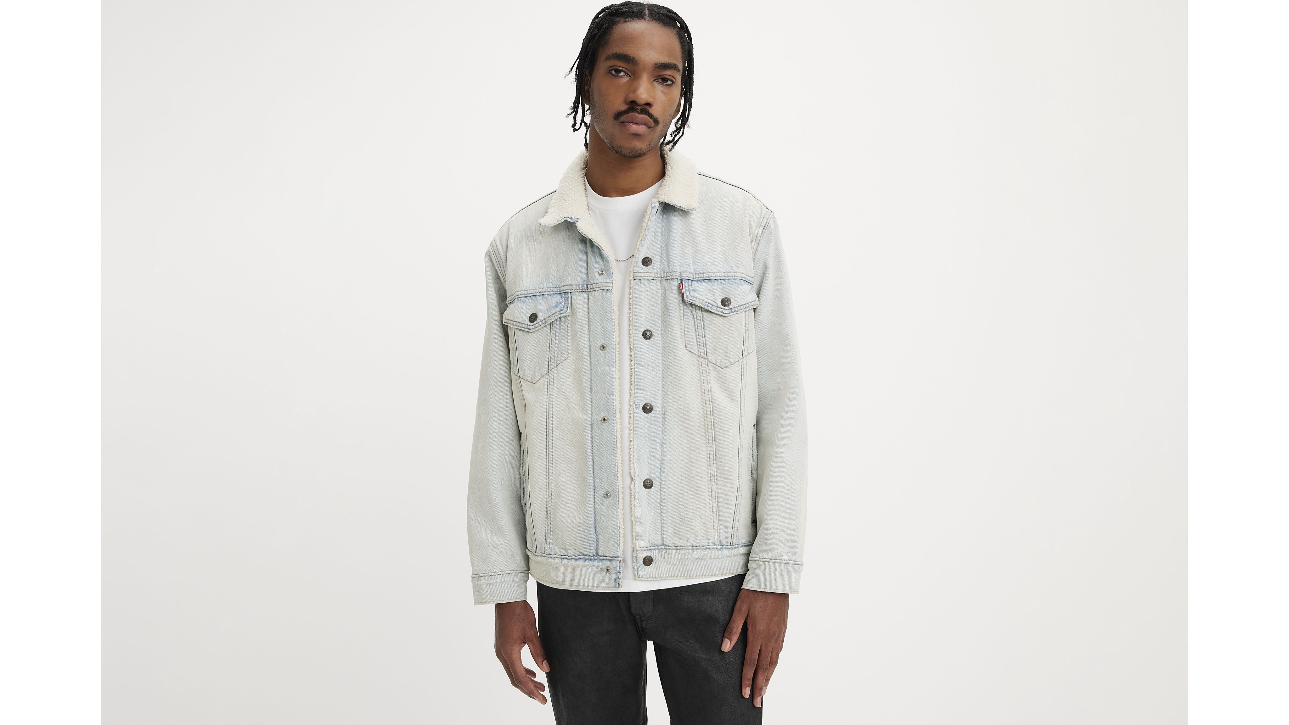 Relaxed Fit Sherpa Trucker Jacket 1