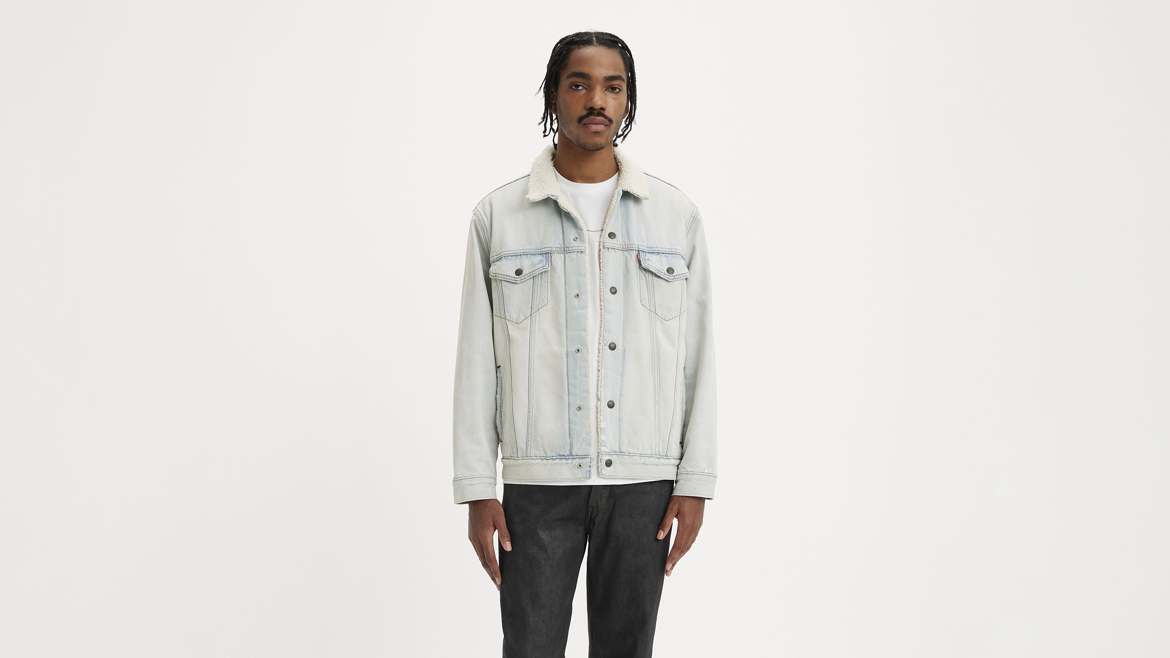 Relaxed Fit Sherpa Trucker Jacket 1