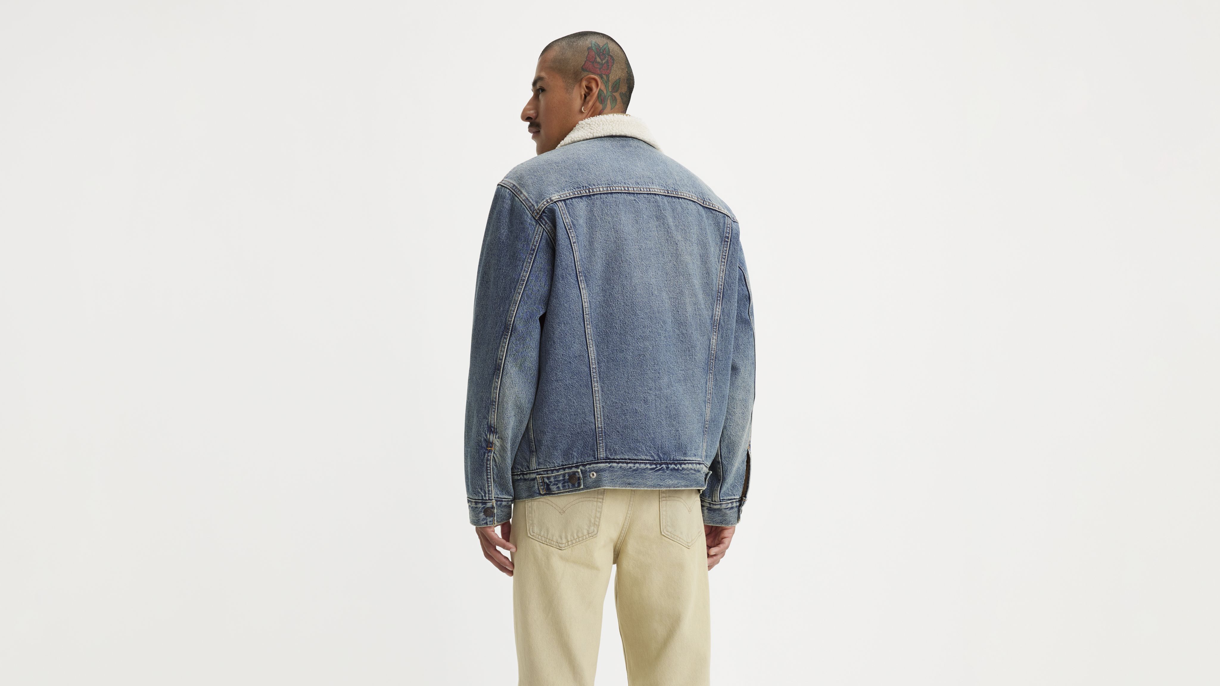 Relaxed Fit Sherpa Trucker Jacket 4