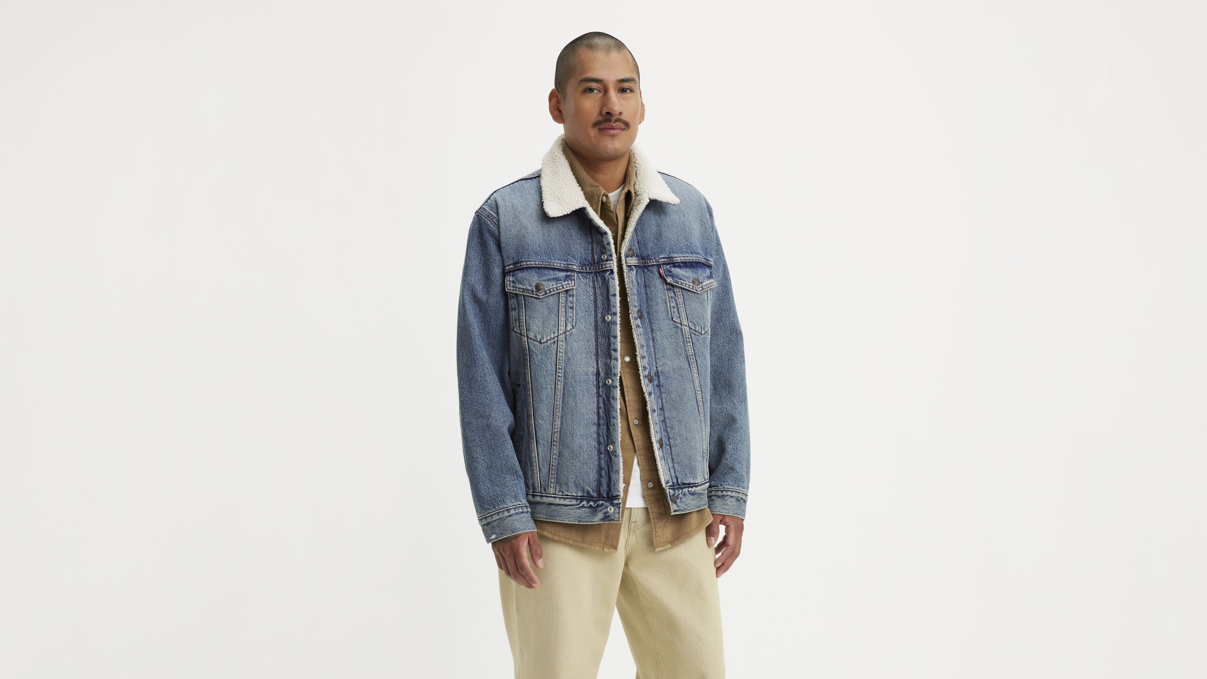 Relaxed Fit Sherpa Trucker Jacket 3