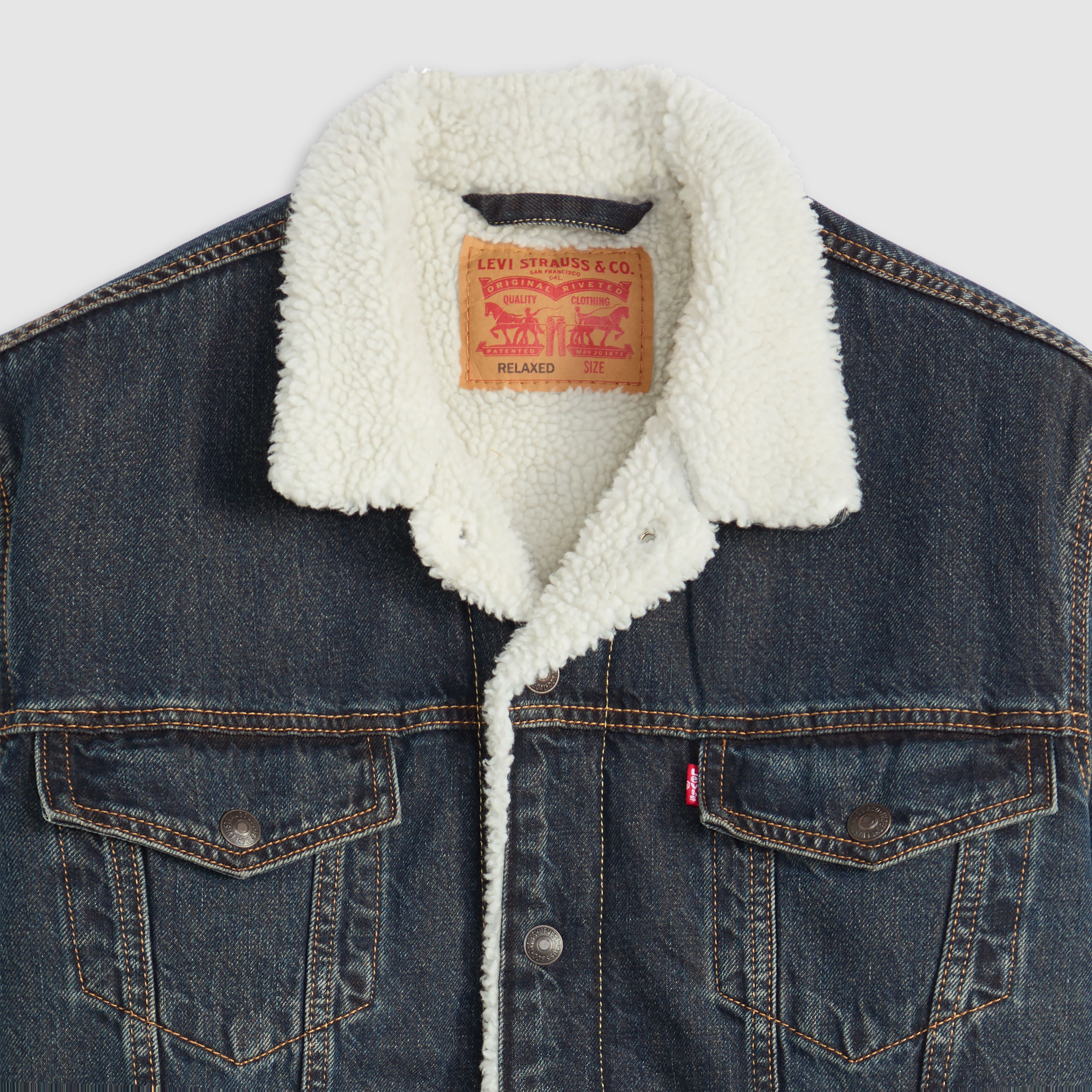 Relaxed Fit Sherpa Trucker Jacket 6