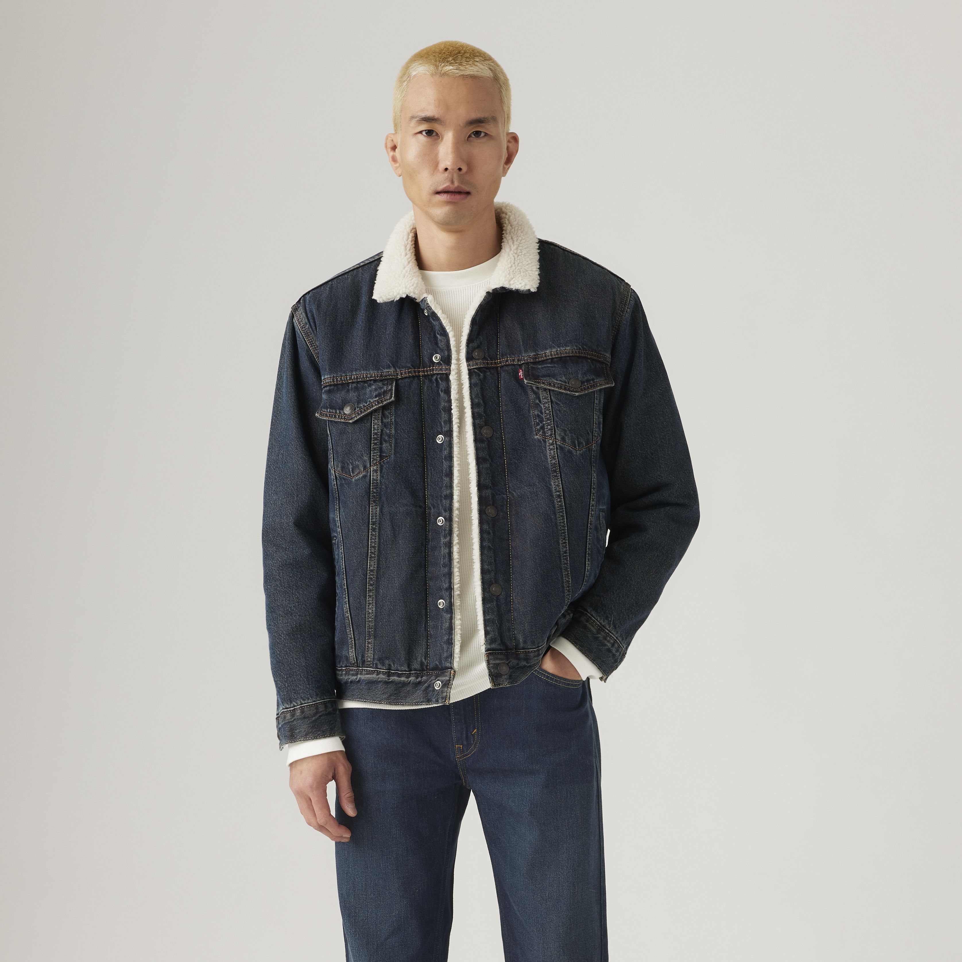 Relaxed Fit Sherpa Trucker Jacket 2