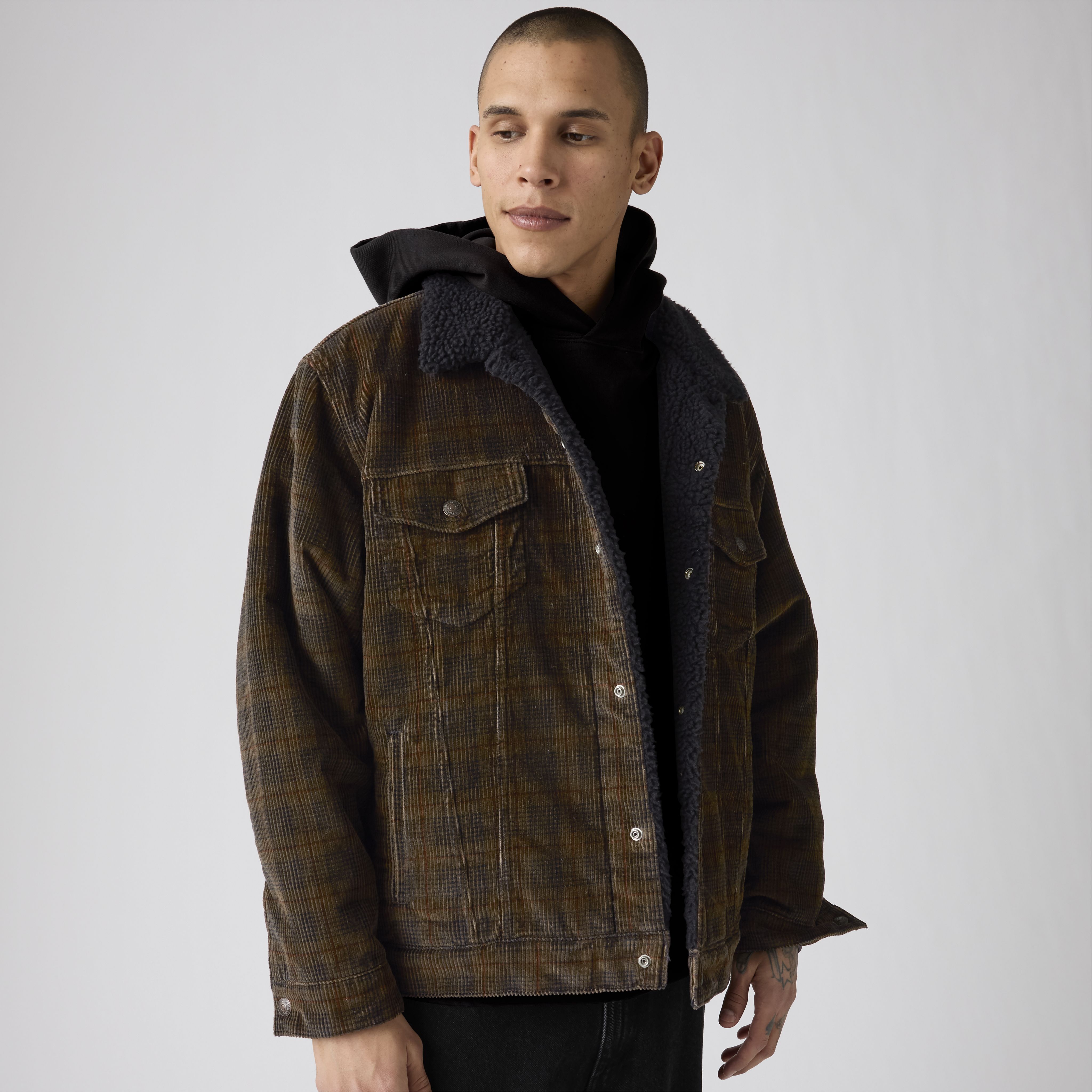 Relaxed Fit Sherpa Trucker Jacket 1