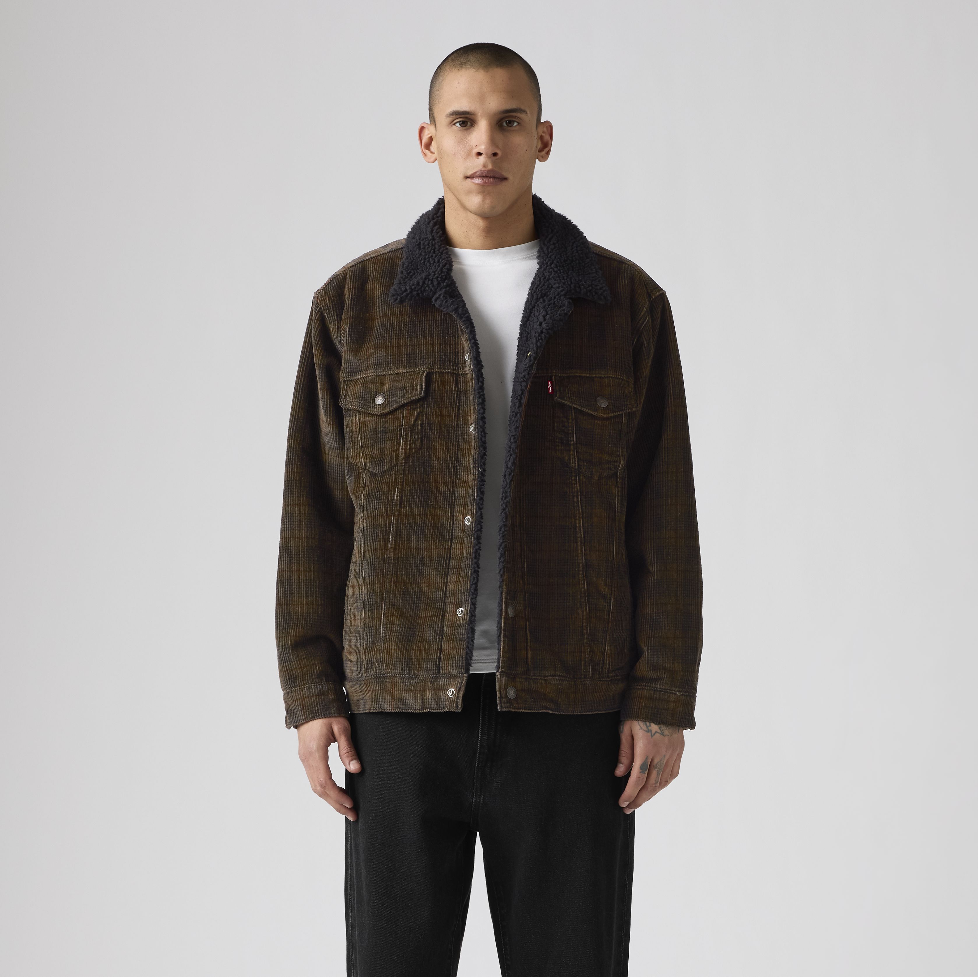 Relaxed Fit Sherpa Trucker Jacket 1