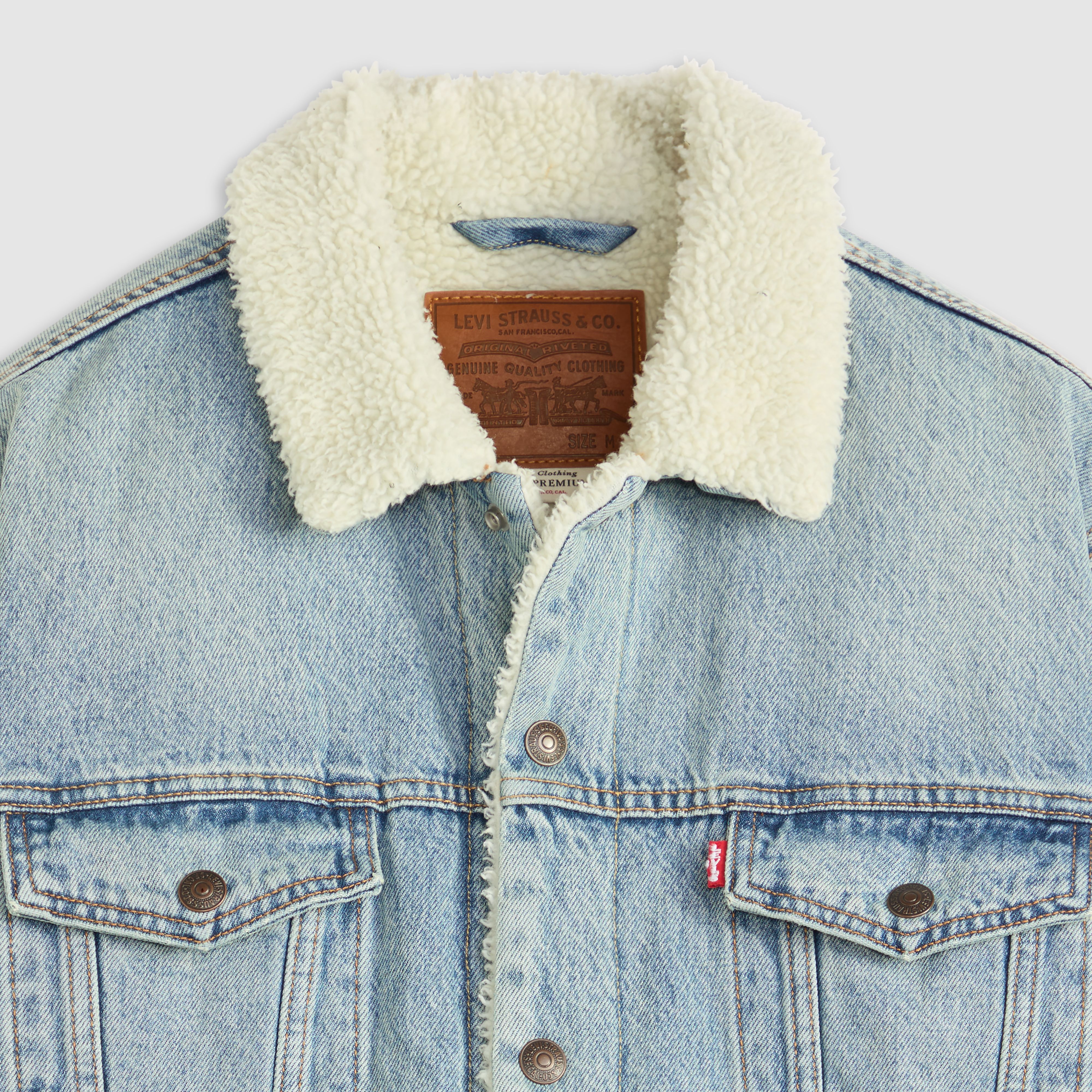 Relaxed Fit Sherpa Trucker Jacket 6