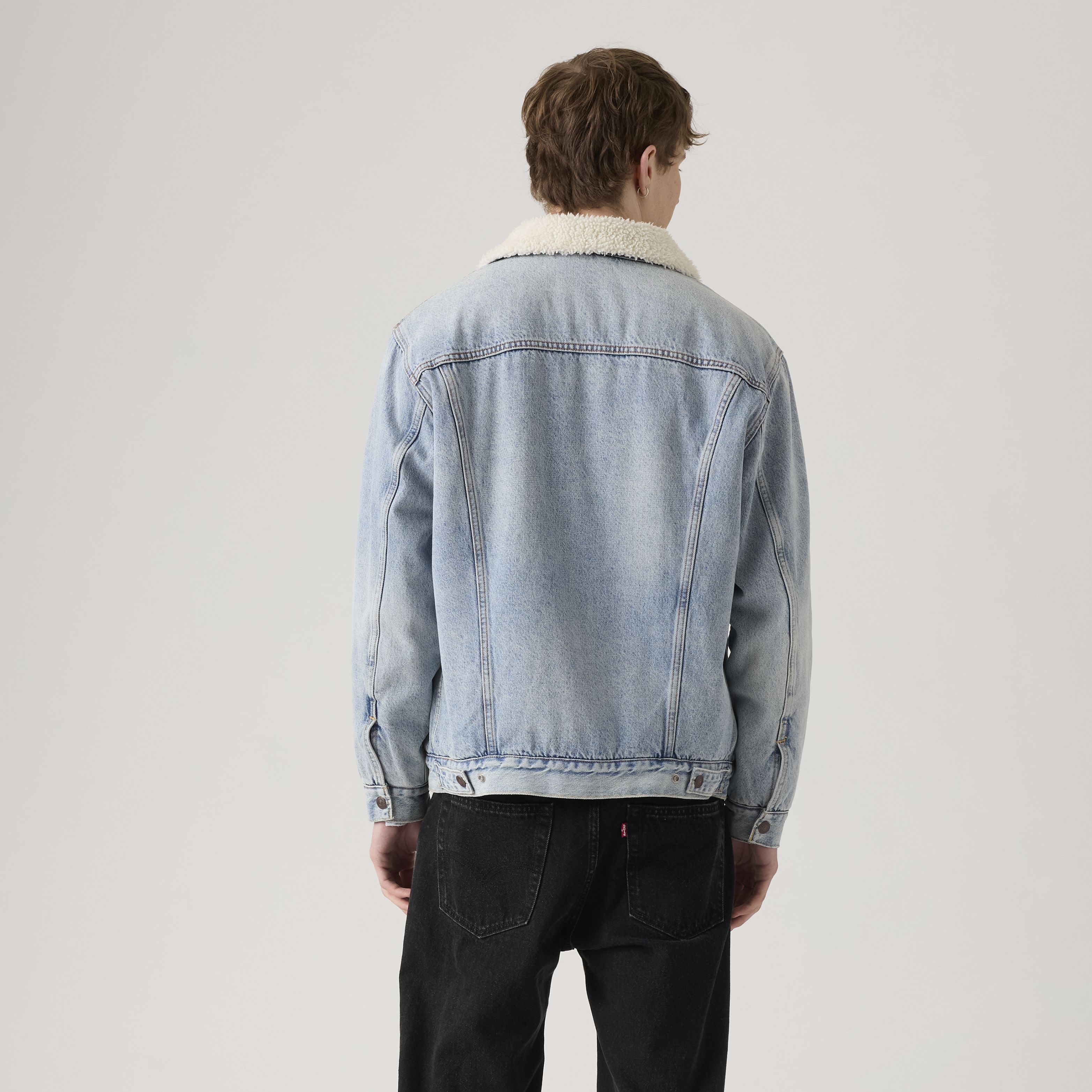 Relaxed Fit Sherpa Trucker Jacket 3