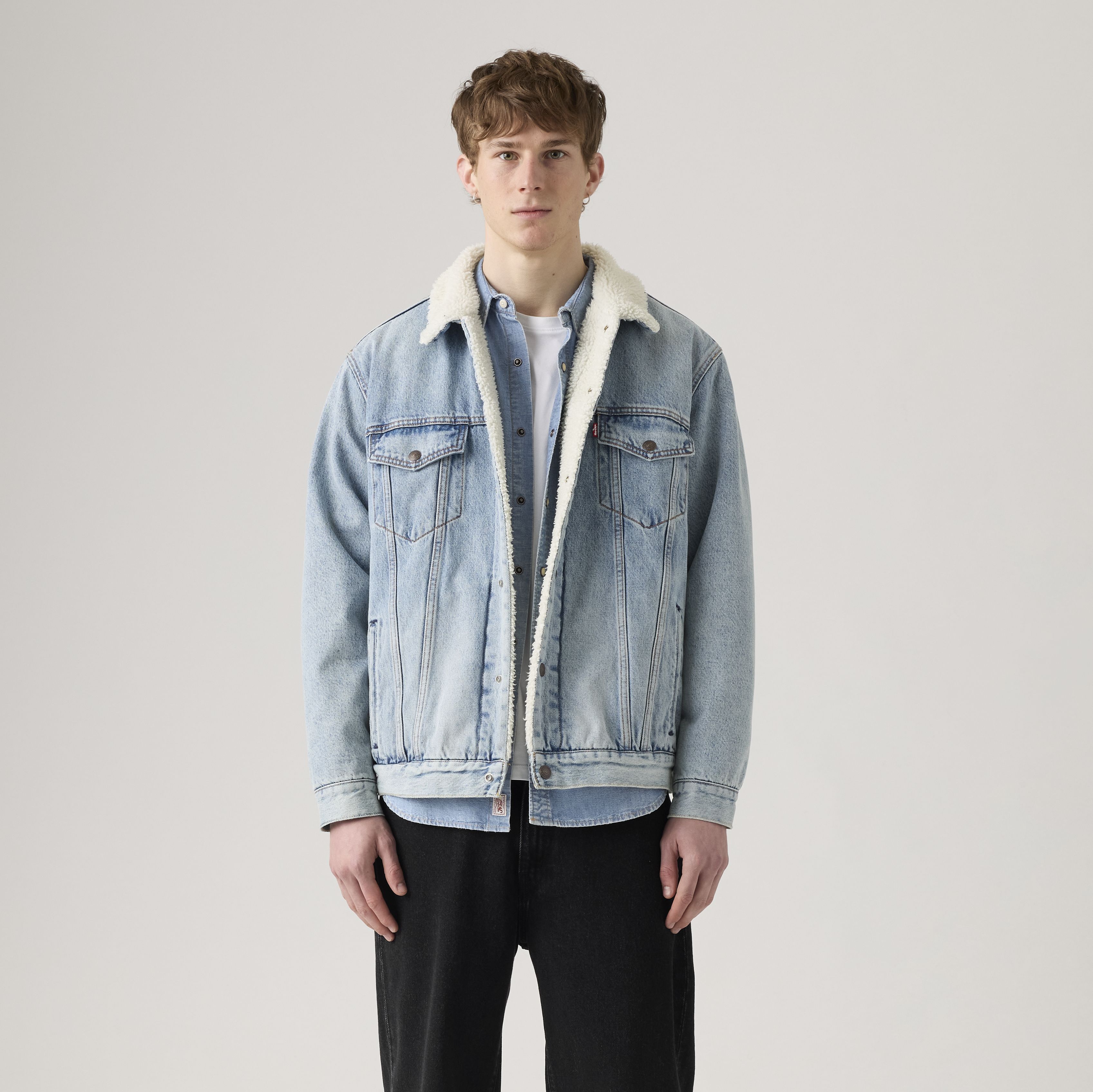 Relaxed Fit Sherpa Trucker Jacket 2
