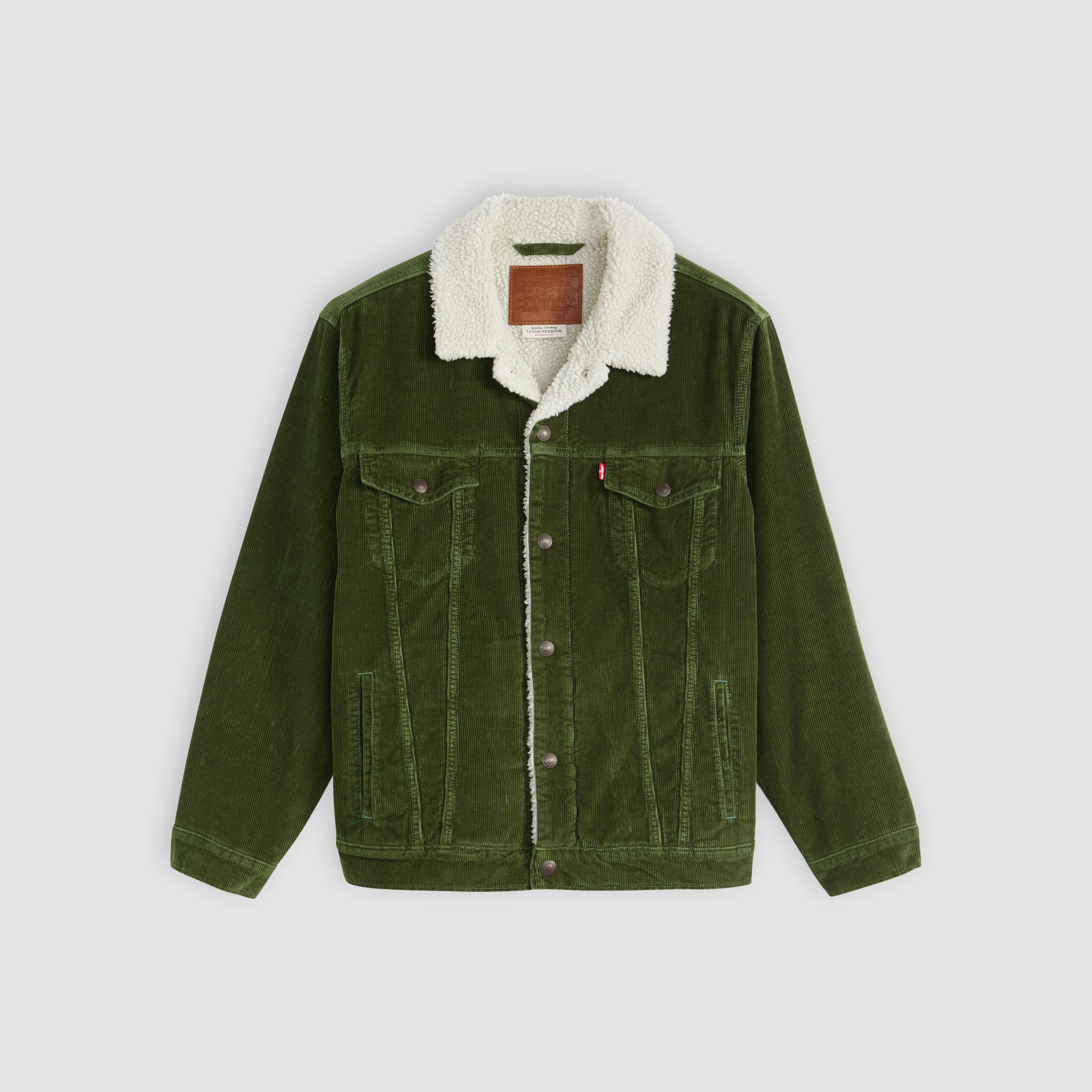 Relaxed Fit Corduroy Sherpa Trucker Jacket 5