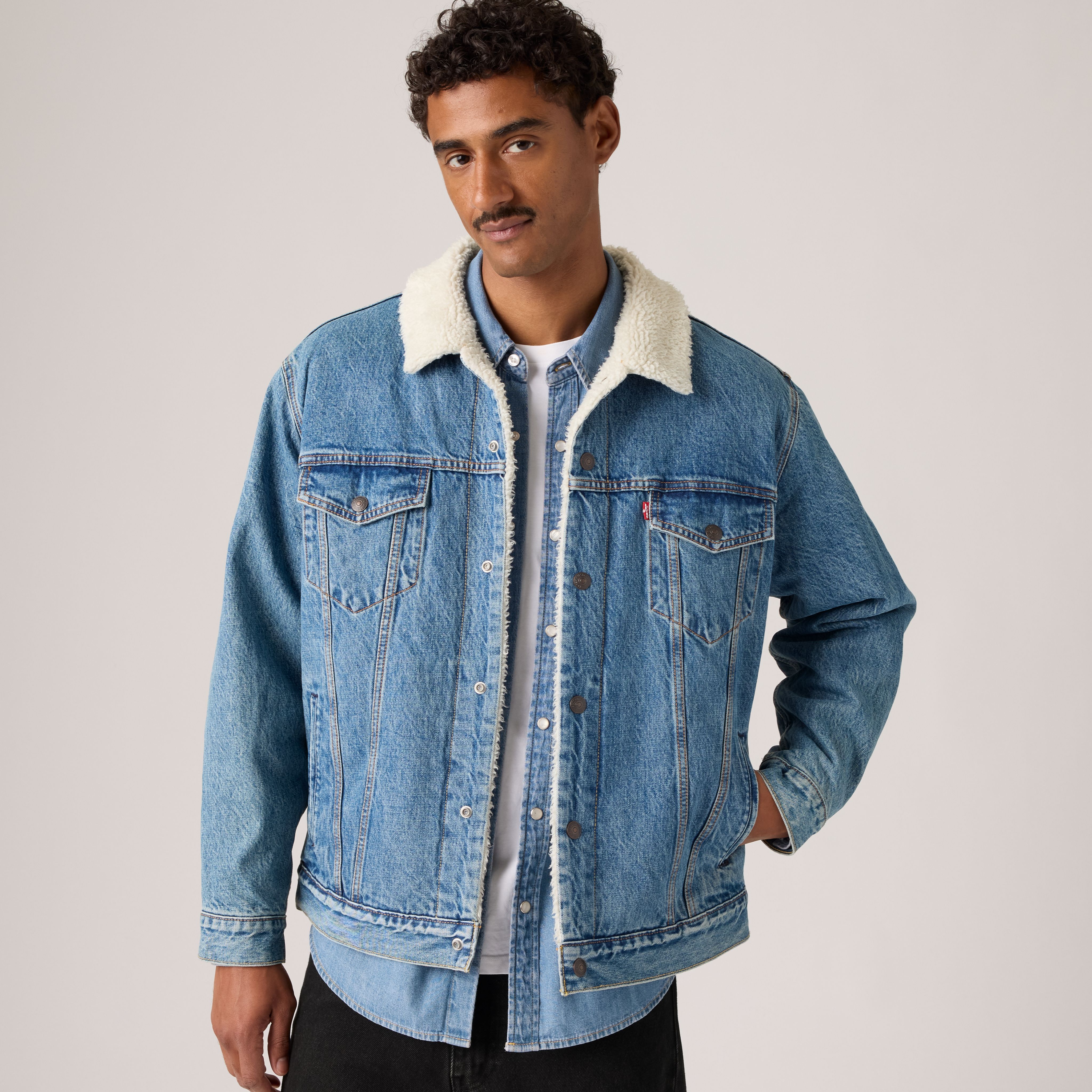 Relaxed Sherpa Trucker Jacket 1