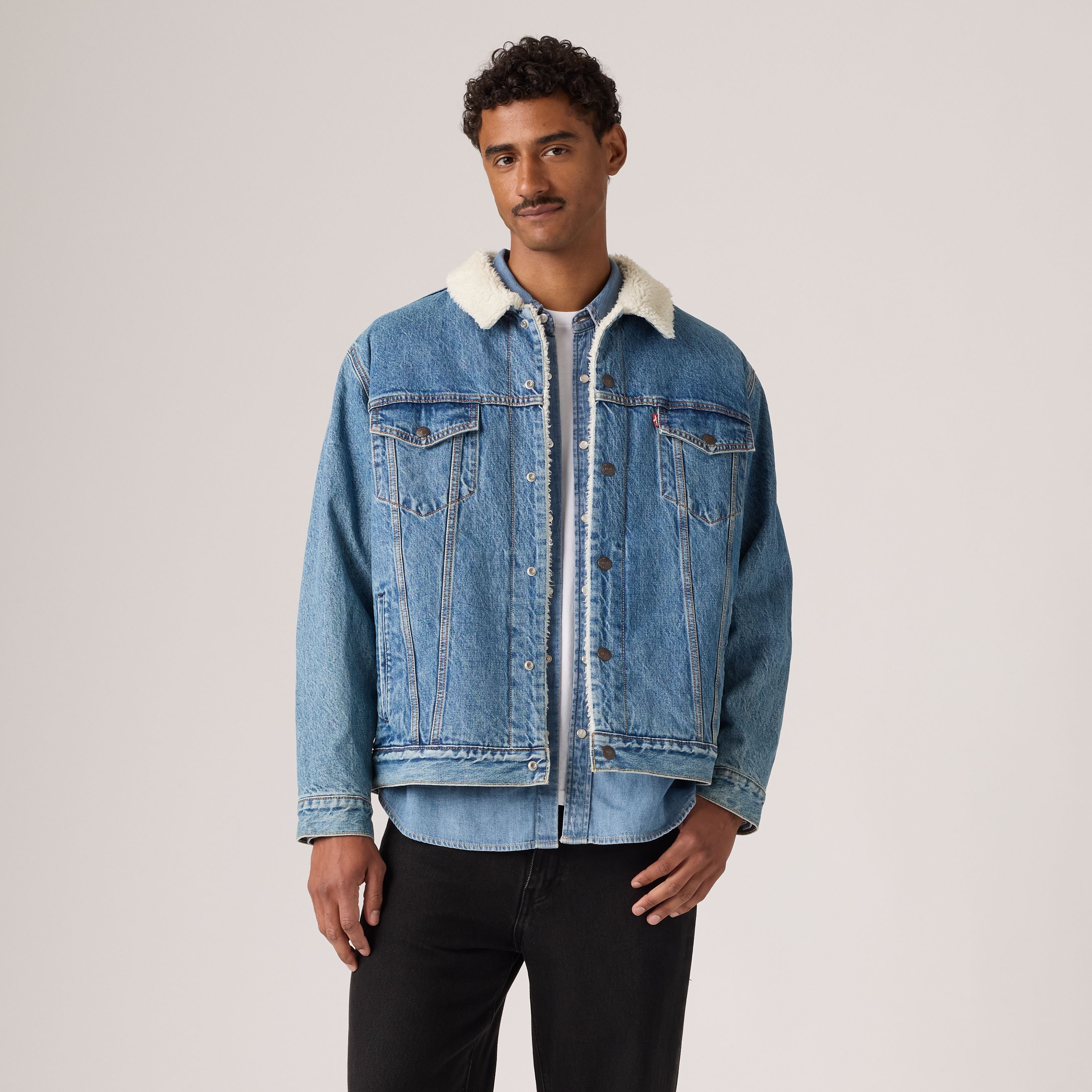 Relaxed Sherpa Trucker Jacket 1