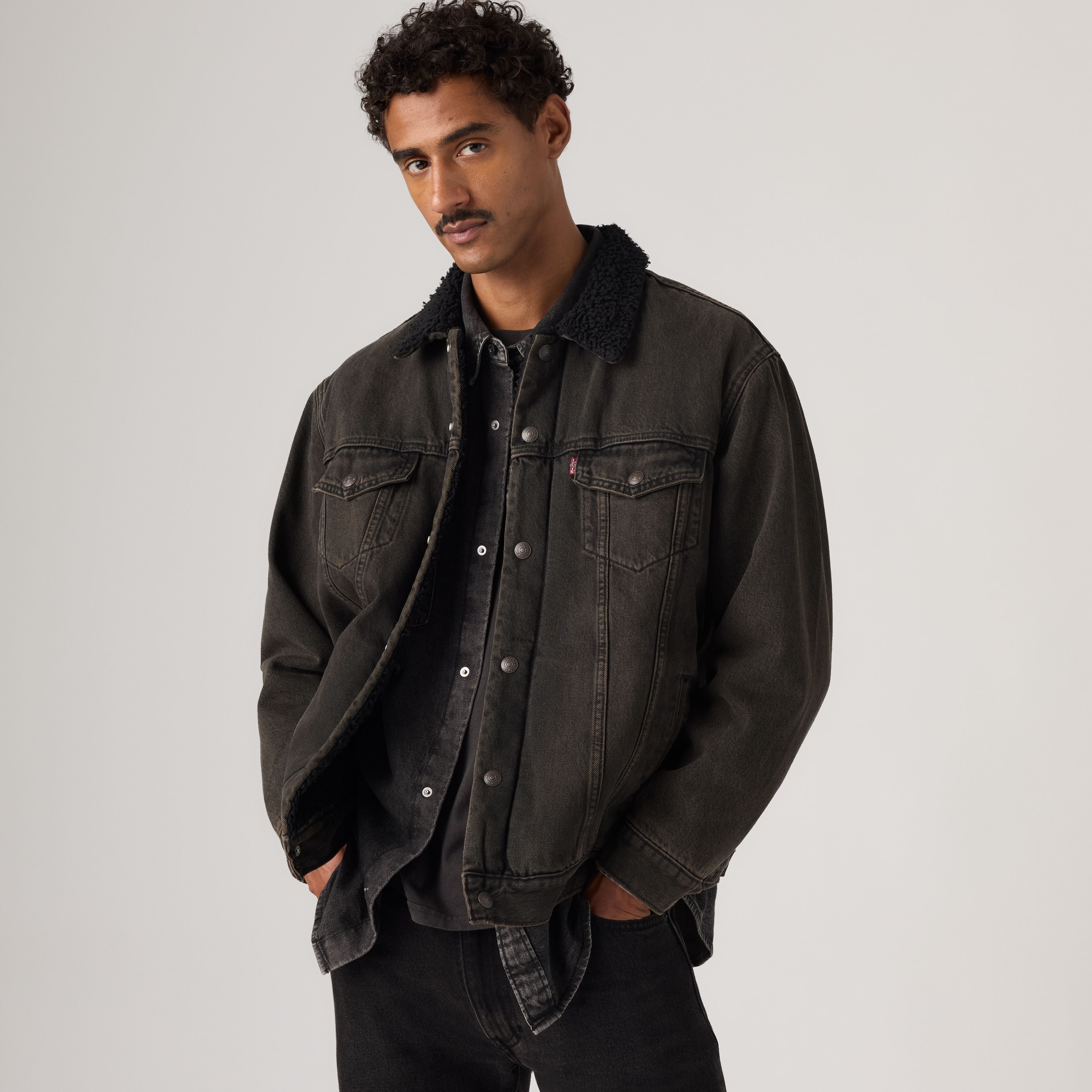 Relaxed Sherpa Trucker Jacket 1