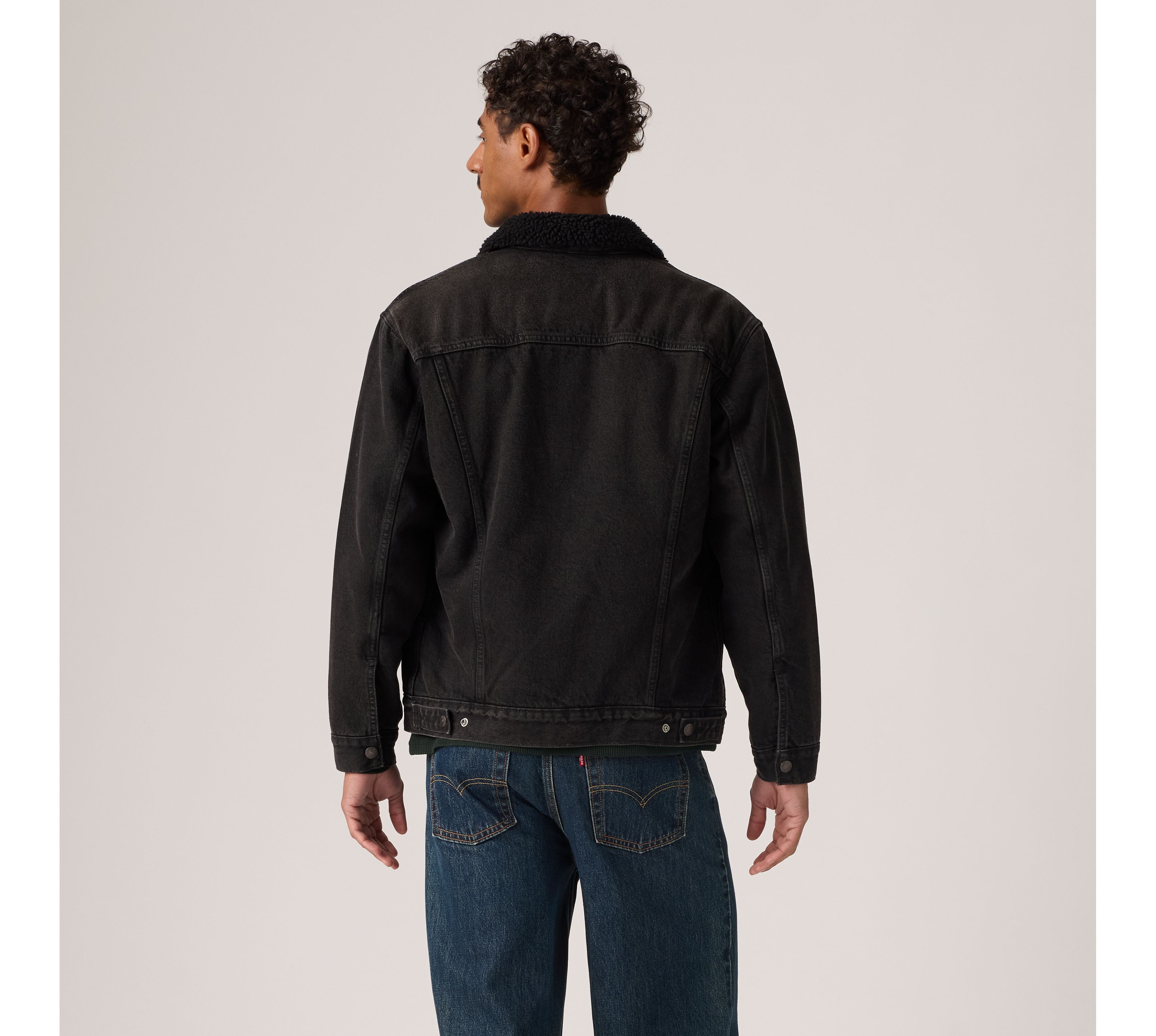 Relaxed Sherpa Trucker Jacket