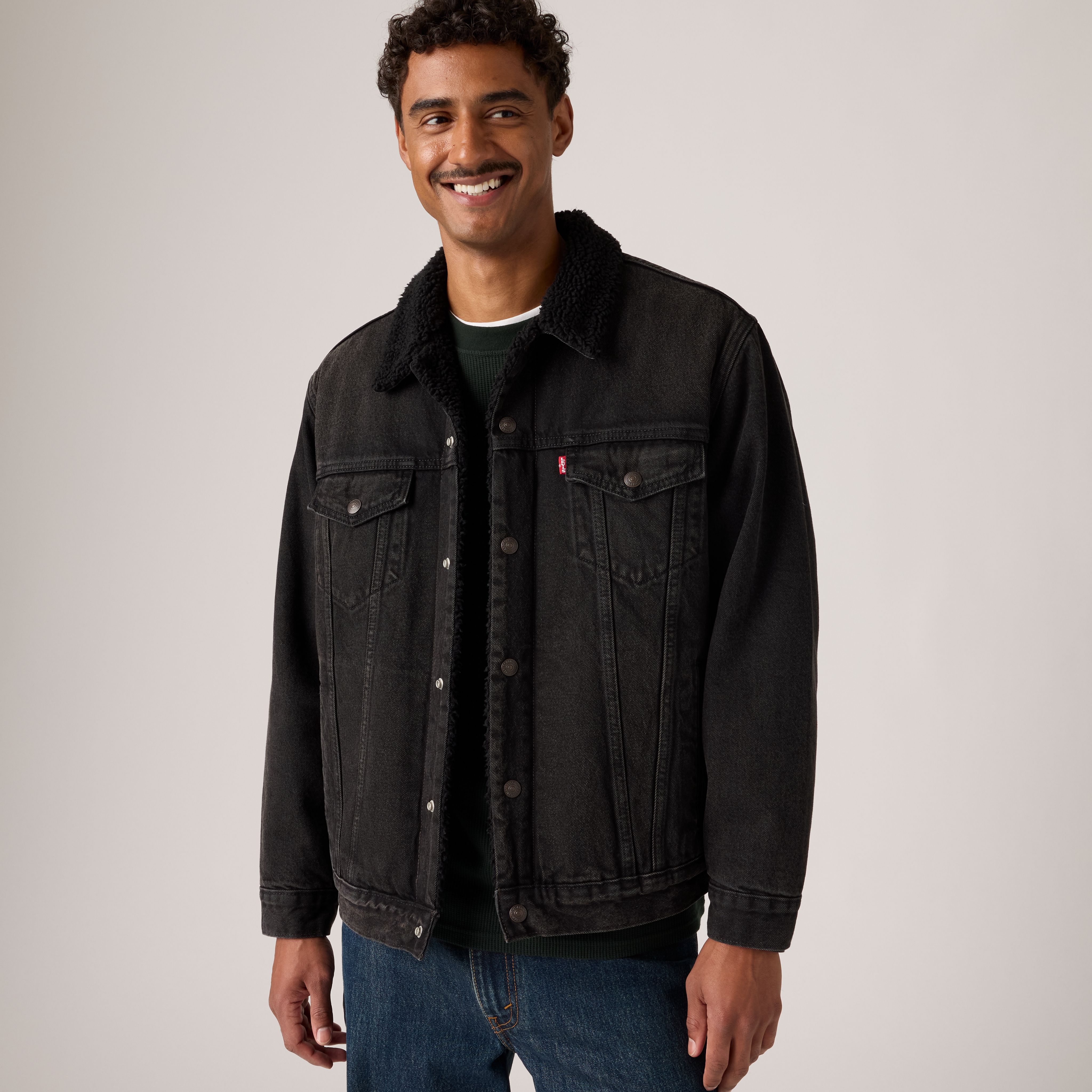 Relaxed Sherpa Trucker Jacket 1
