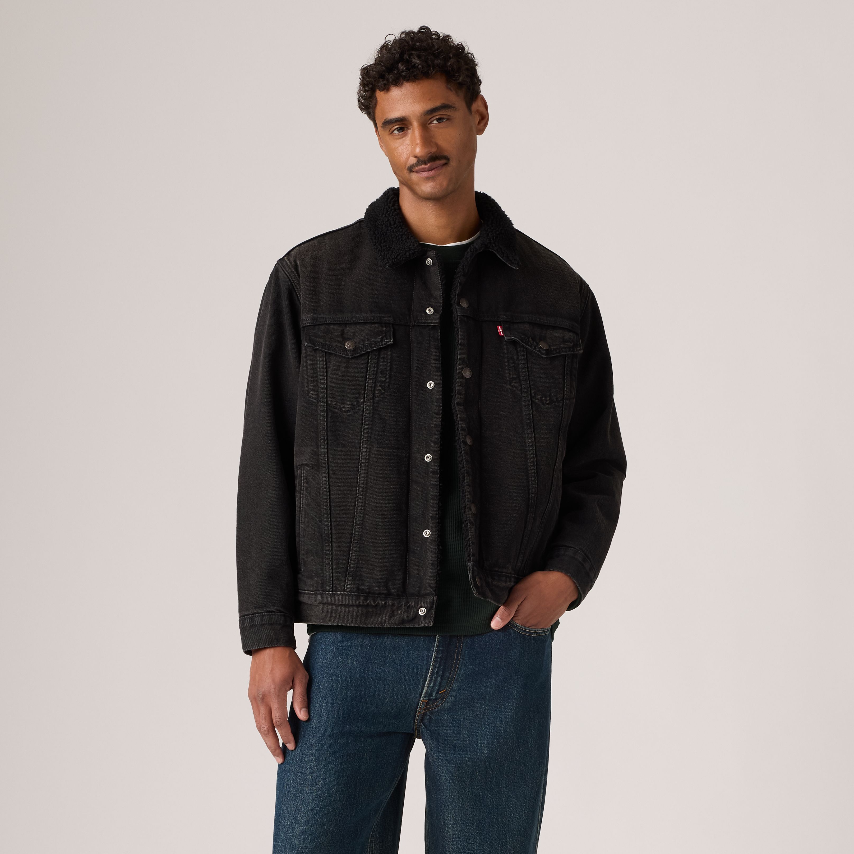 Relaxed Sherpa Trucker Jacket 12