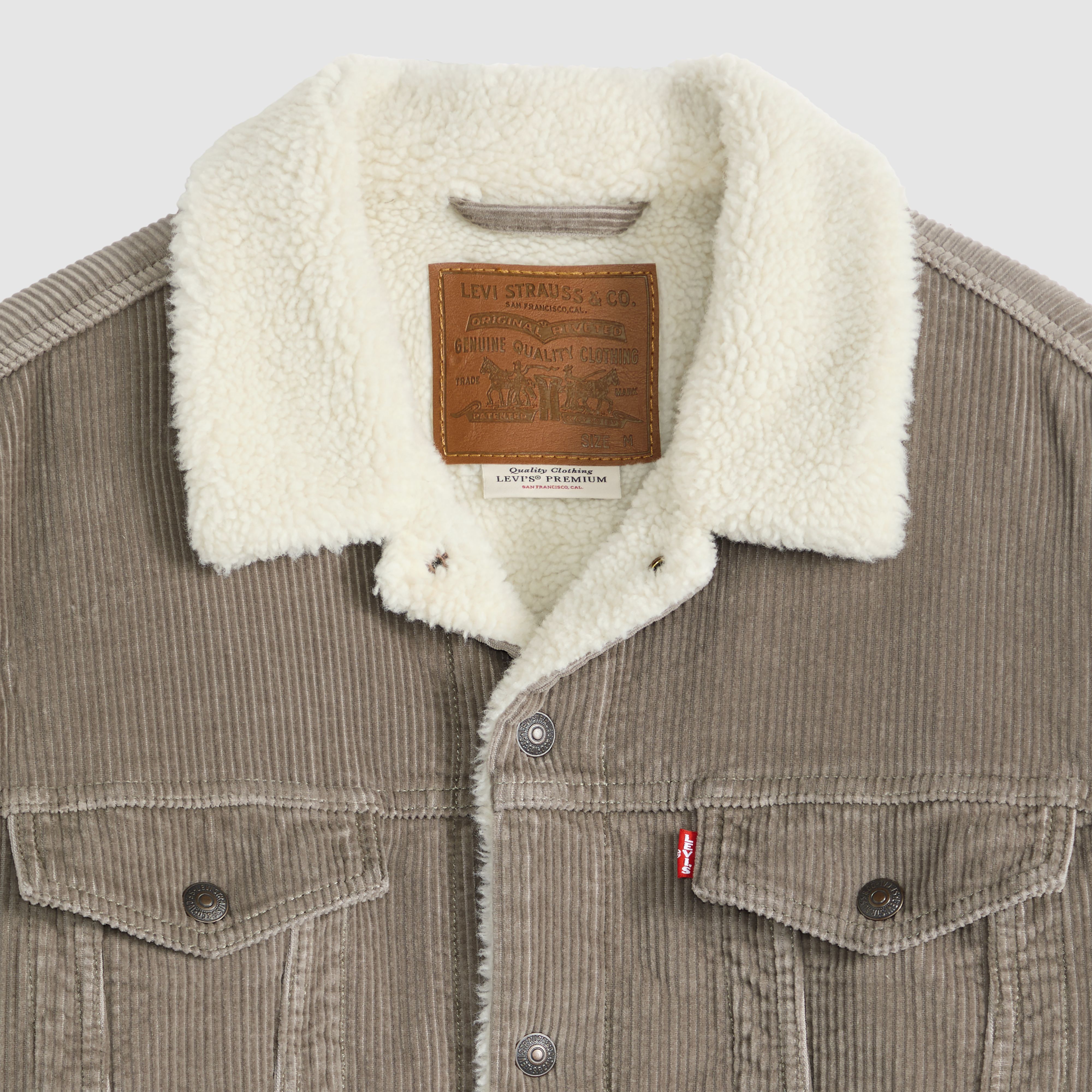 Relaxed Sherpa Corduroy Trucker Jacket 6