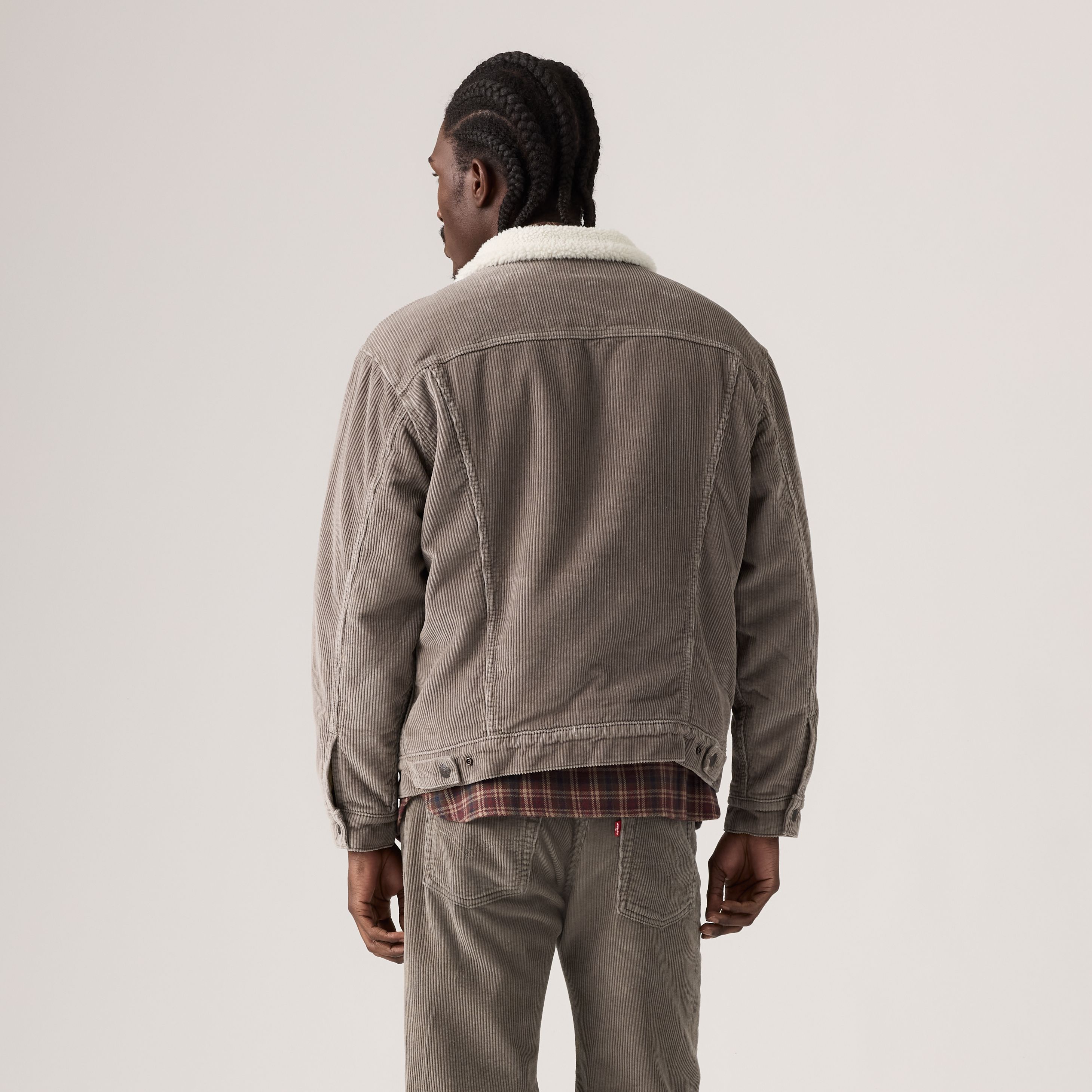 Relaxed Sherpa Corduroy Trucker Jacket 4
