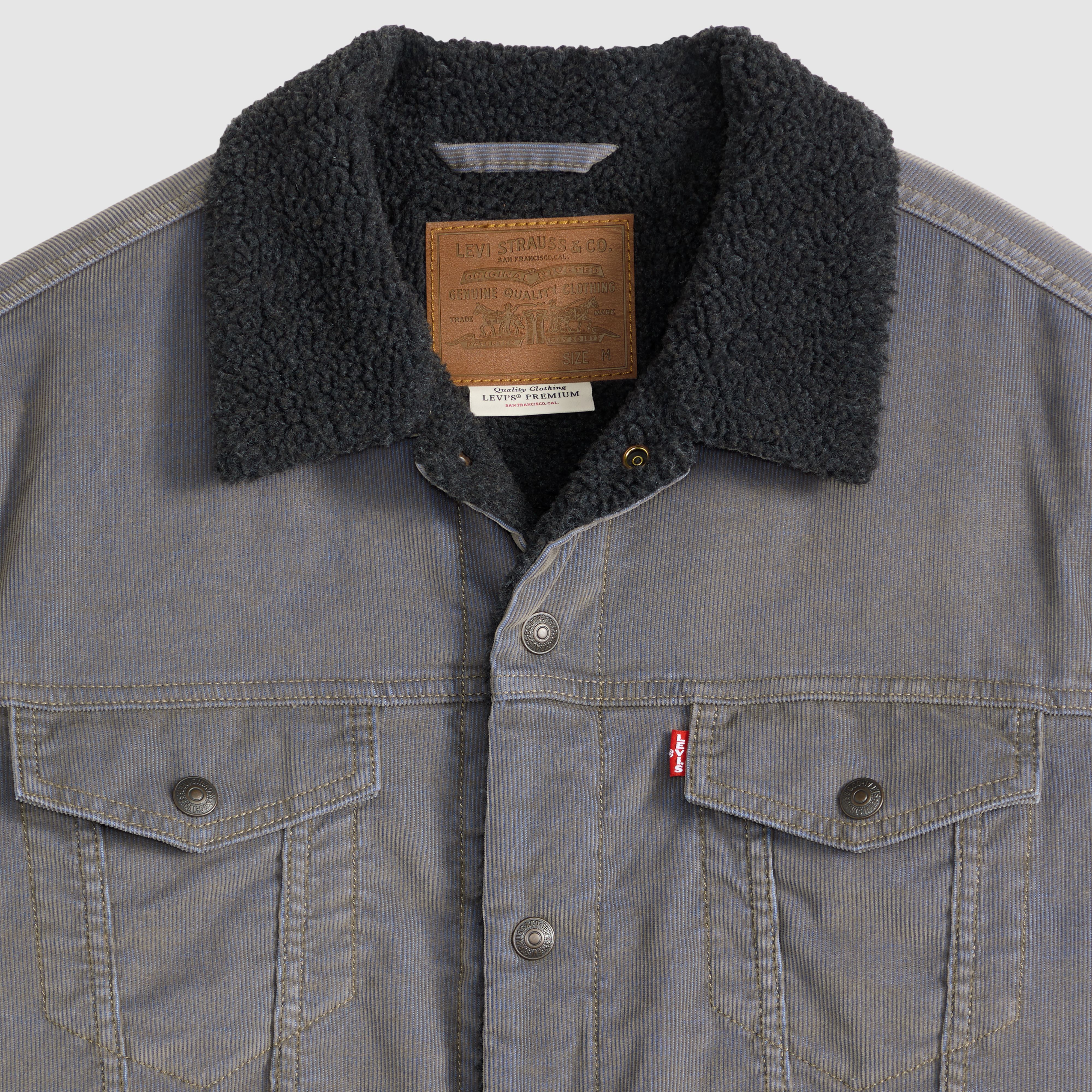Relaxed Sherpa Corduroy Trucker Jacket 7