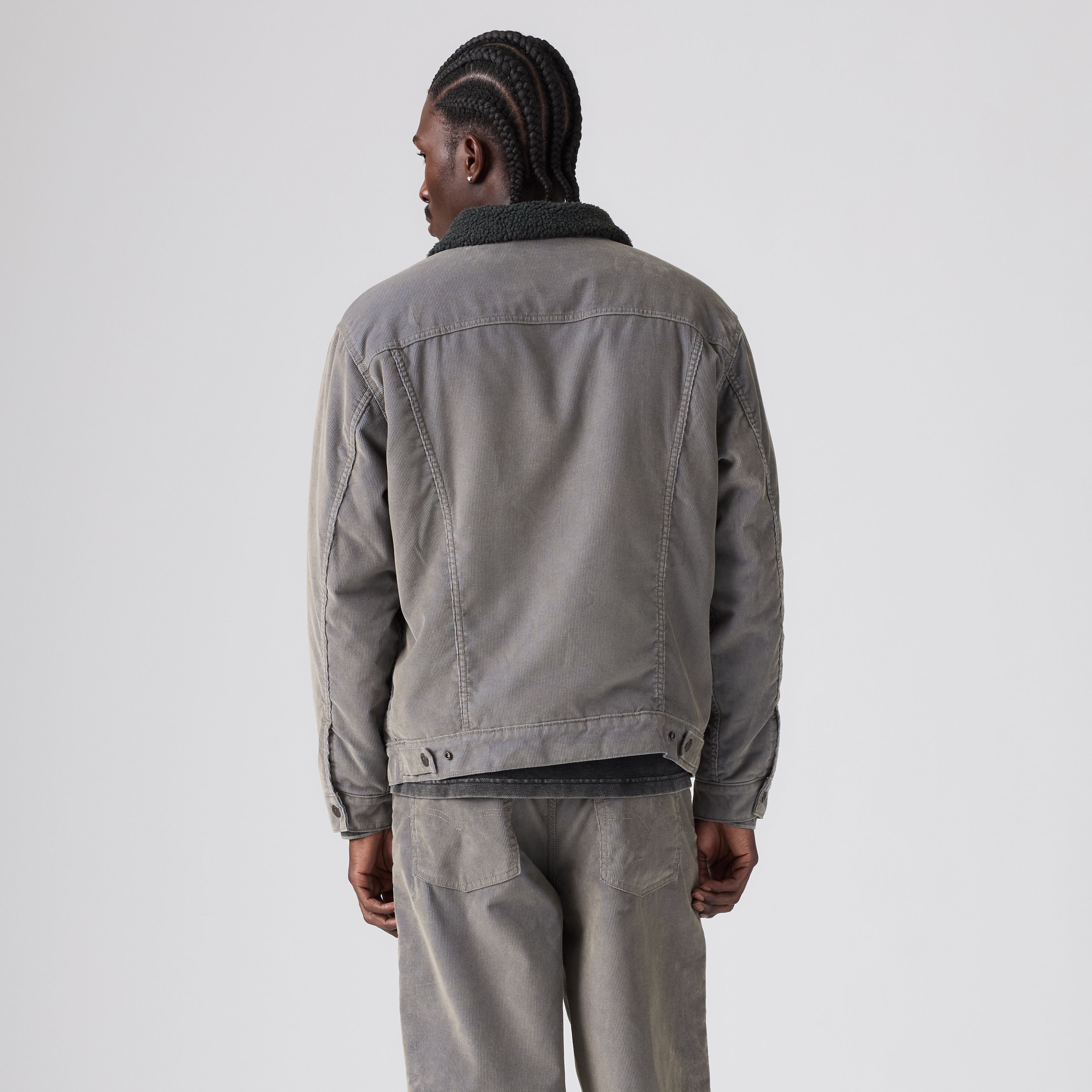 Relaxed Sherpa Corduroy Trucker Jacket 5