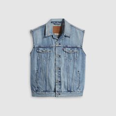 Relaxed Trucker Vest — Kentucky Blue - Medium Wash 5