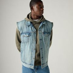Relaxed Trucker Vest — Kentucky Blue - Medium Wash 1