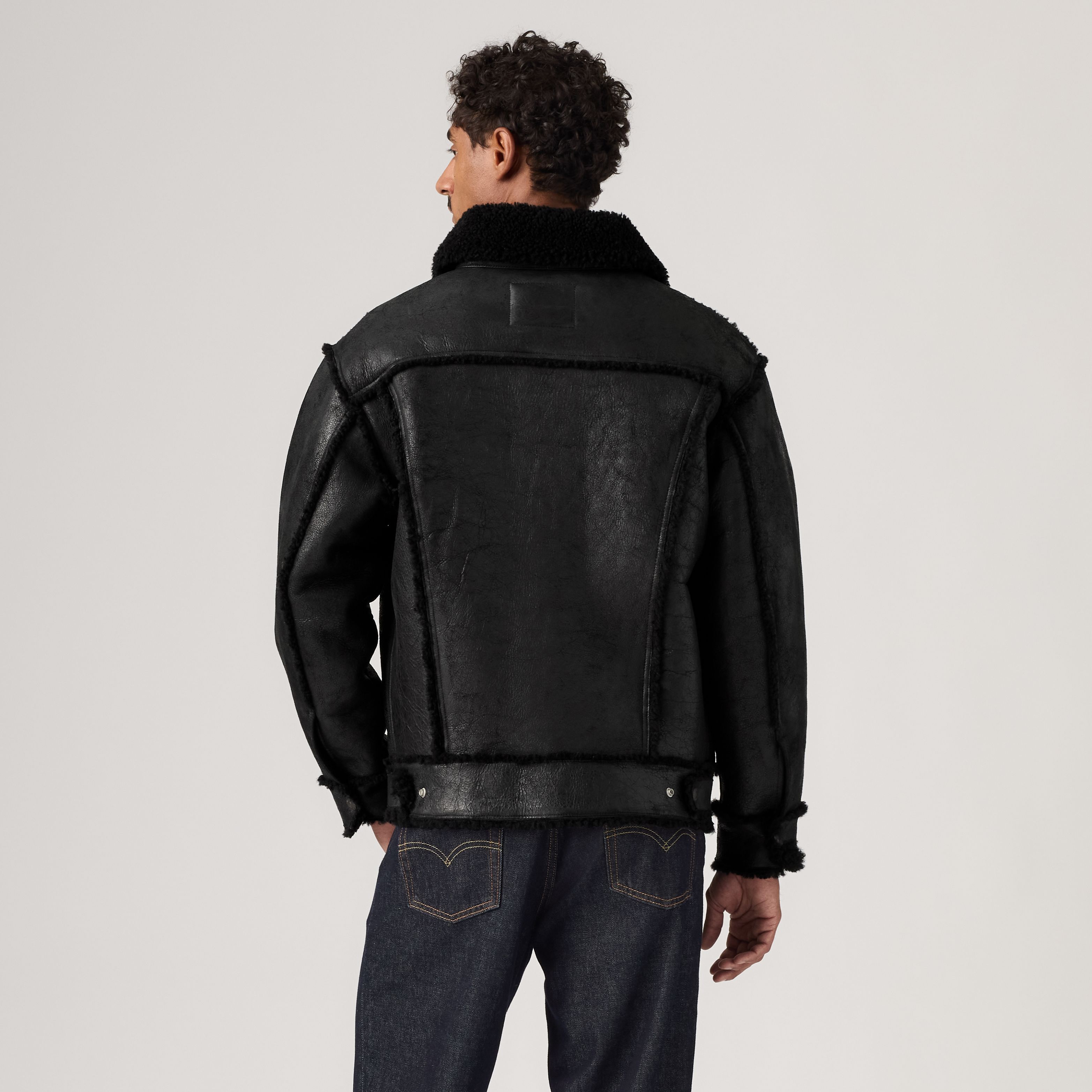 Shearling Olympia Trucker Jacket 4